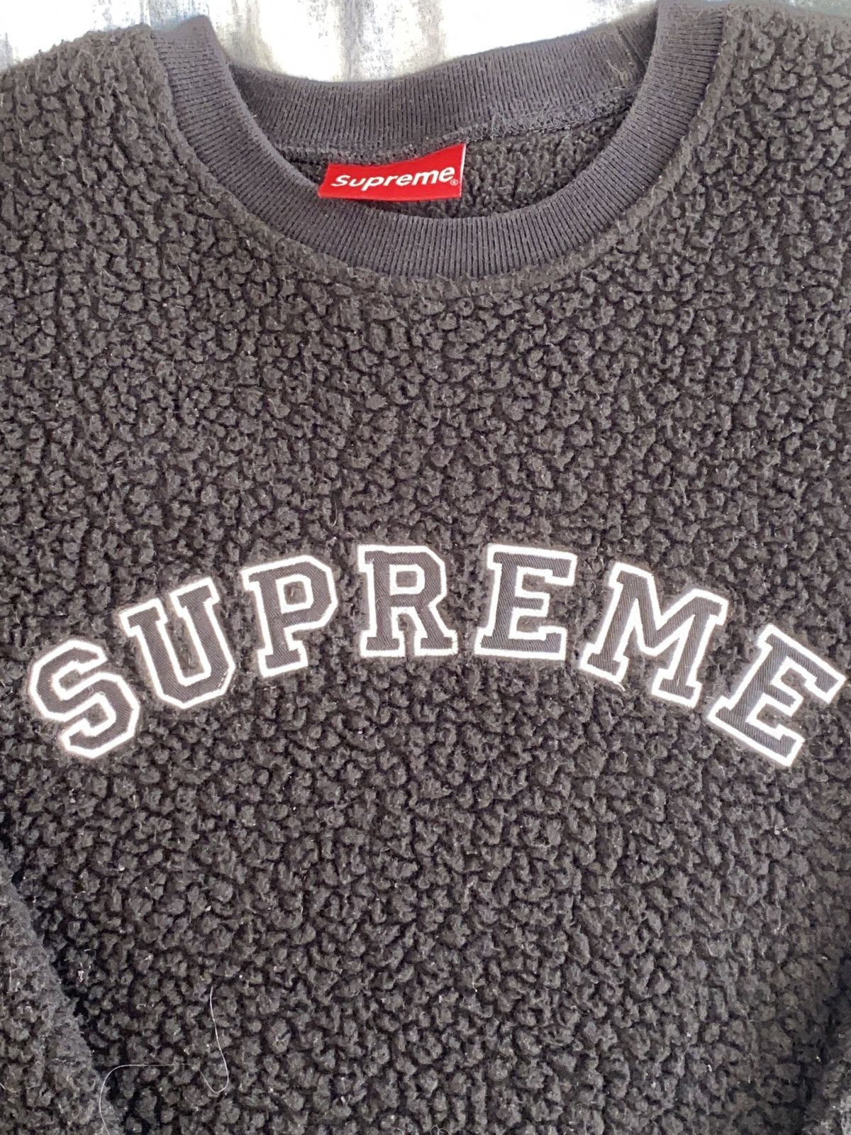 Supreme Supreme Polartec Deep Pile Crewneck Sweatshirt | Grailed