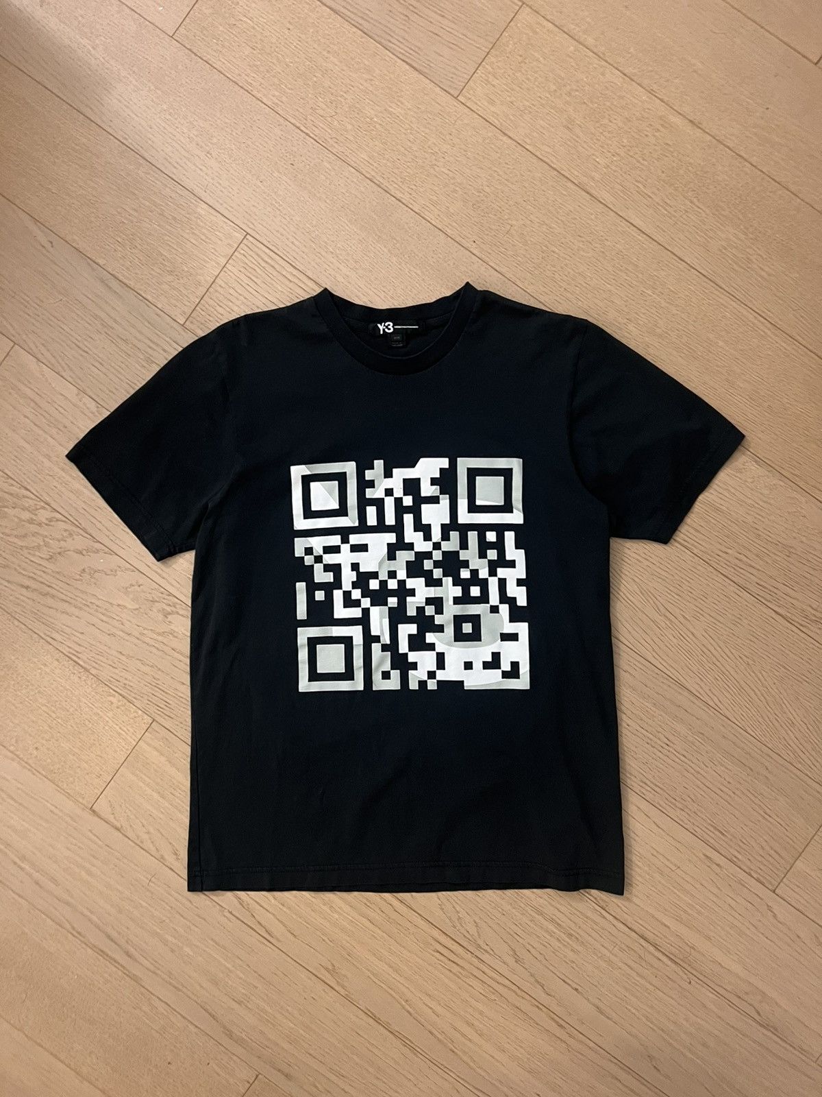 Y-3 × Yohji Yamamoto QR Code Logo Tee in Organic Cotton - Y-3 (Y3 Yohji ...