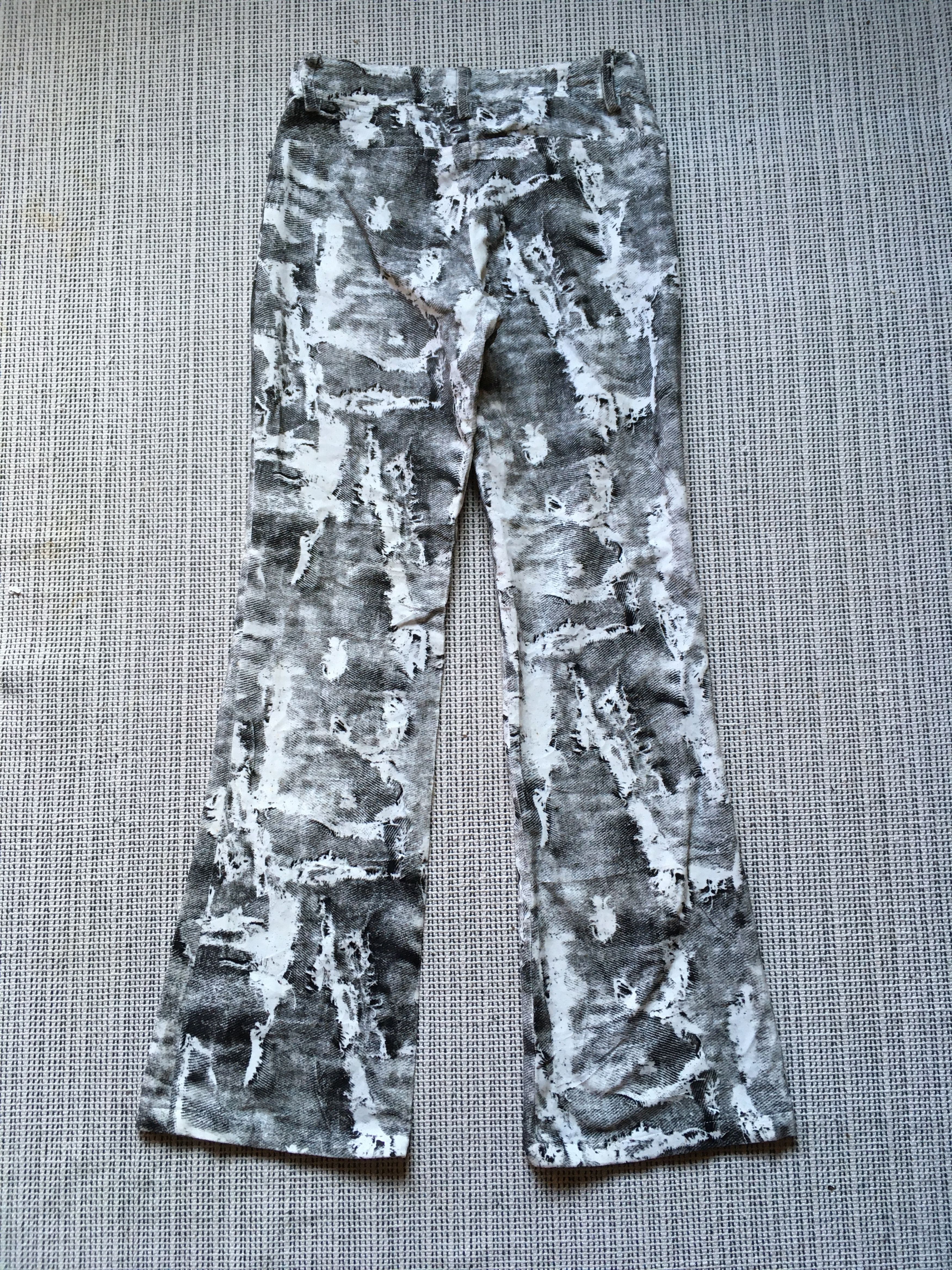 Japanese Brand DEUX FEUILLES Trompe L’oeil flare pants Size 28" / US 6 / IT 42 - 5 Thumbnail