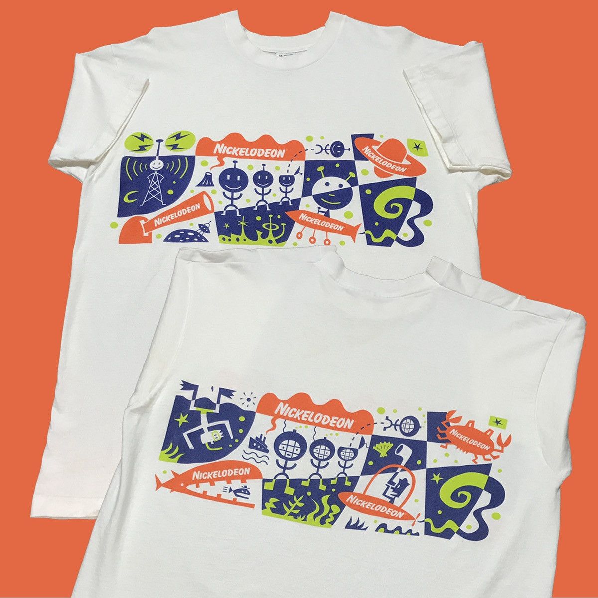 Nickelodeon × Vintage Nickelodeon 90s single stitch promo tee Size US XL / EU 56 / 4 - 1 Thumbnail
