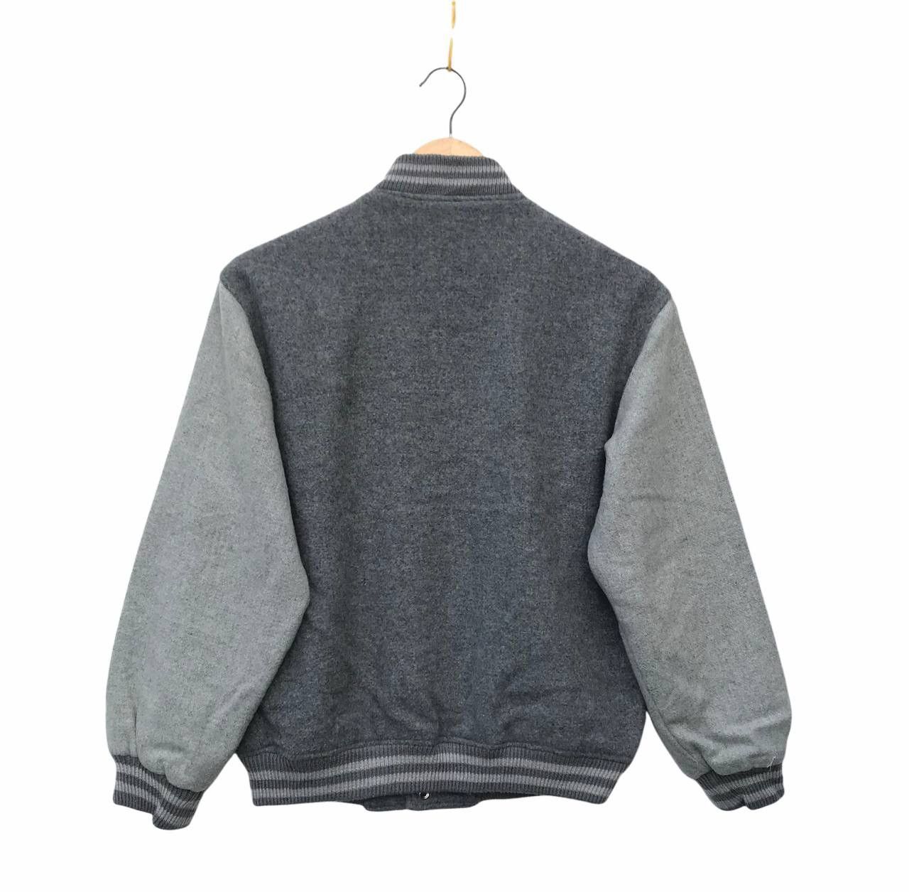 Vintage Plain Japan Varsity Jacket Streetwear Jacket (21”X24.5”) Size US M / EU 48-50 / 2 - 4 Thumbnail