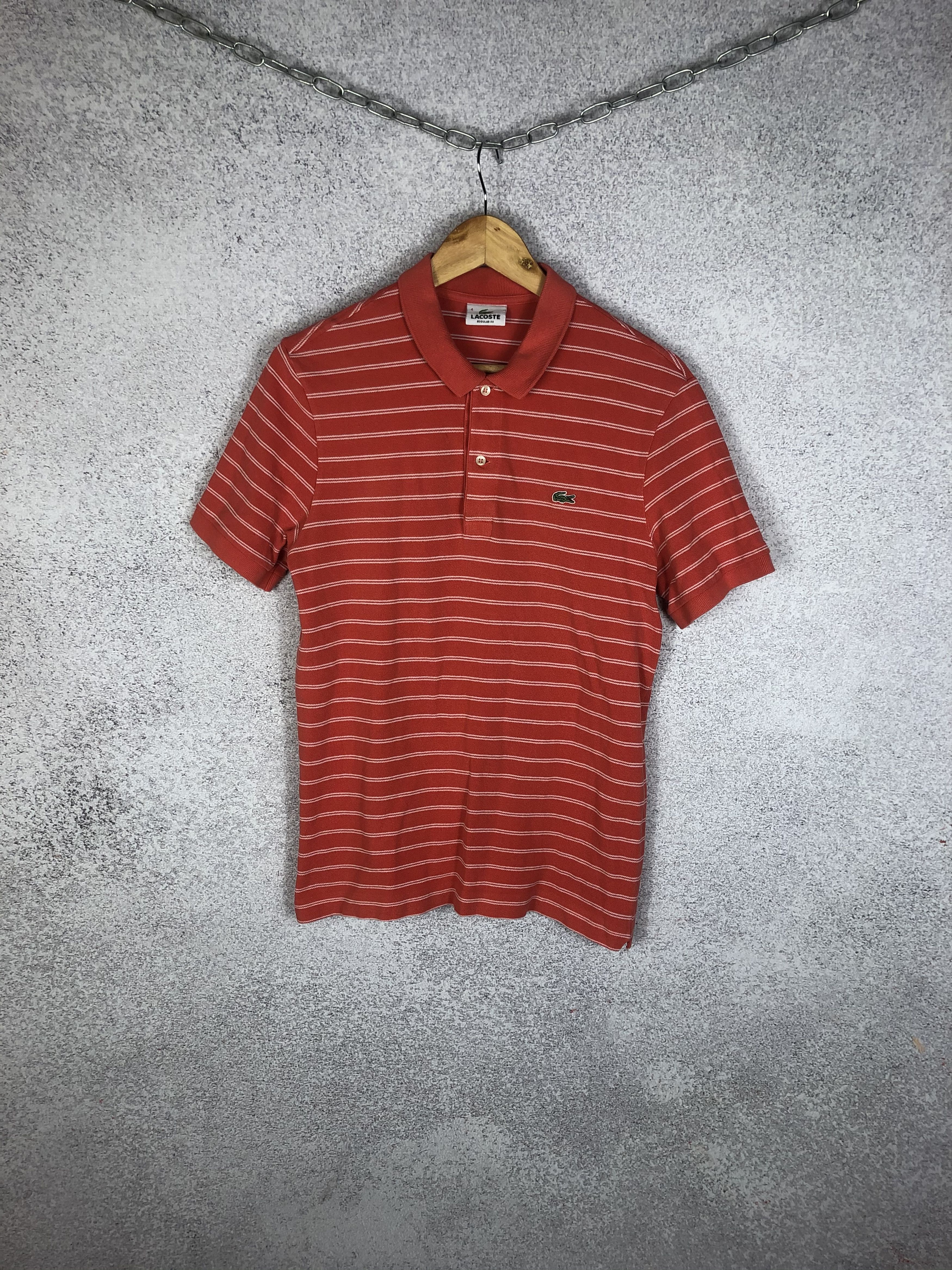 Lacoste Men’s Lacoste Striped Short Sleeve Polo Shirt Size US M / EU 48-50 / 2 - 1 Thumbnail