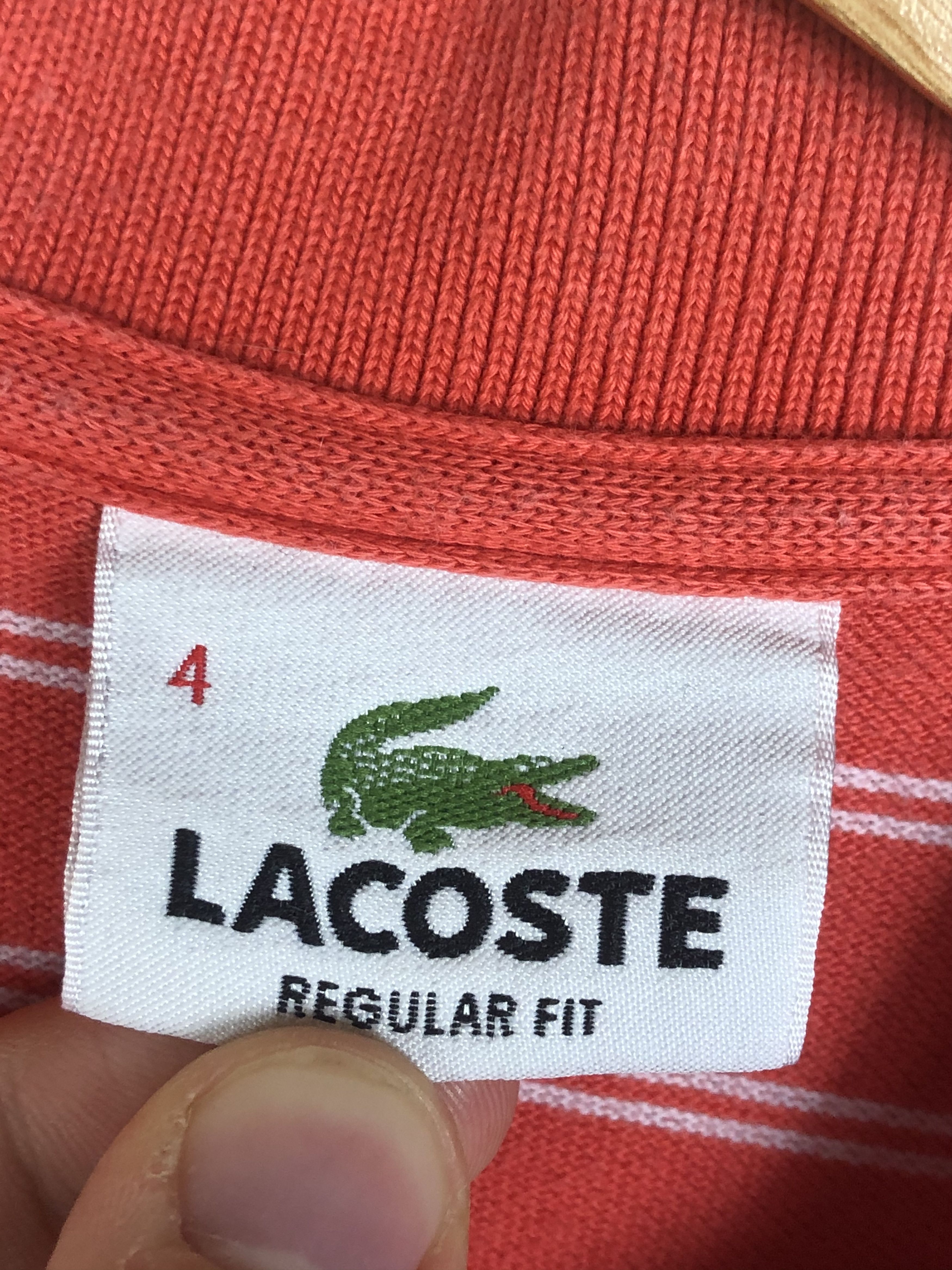 Lacoste Men’s Lacoste Striped Short Sleeve Polo Shirt Size US M / EU 48-50 / 2 - 7 Thumbnail