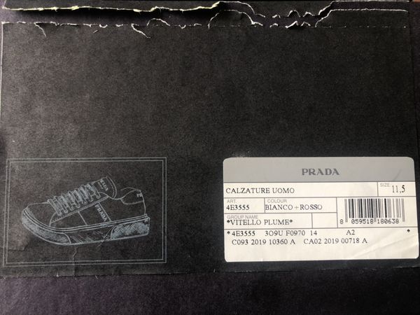 Prada calzature uomo vitello plume sales