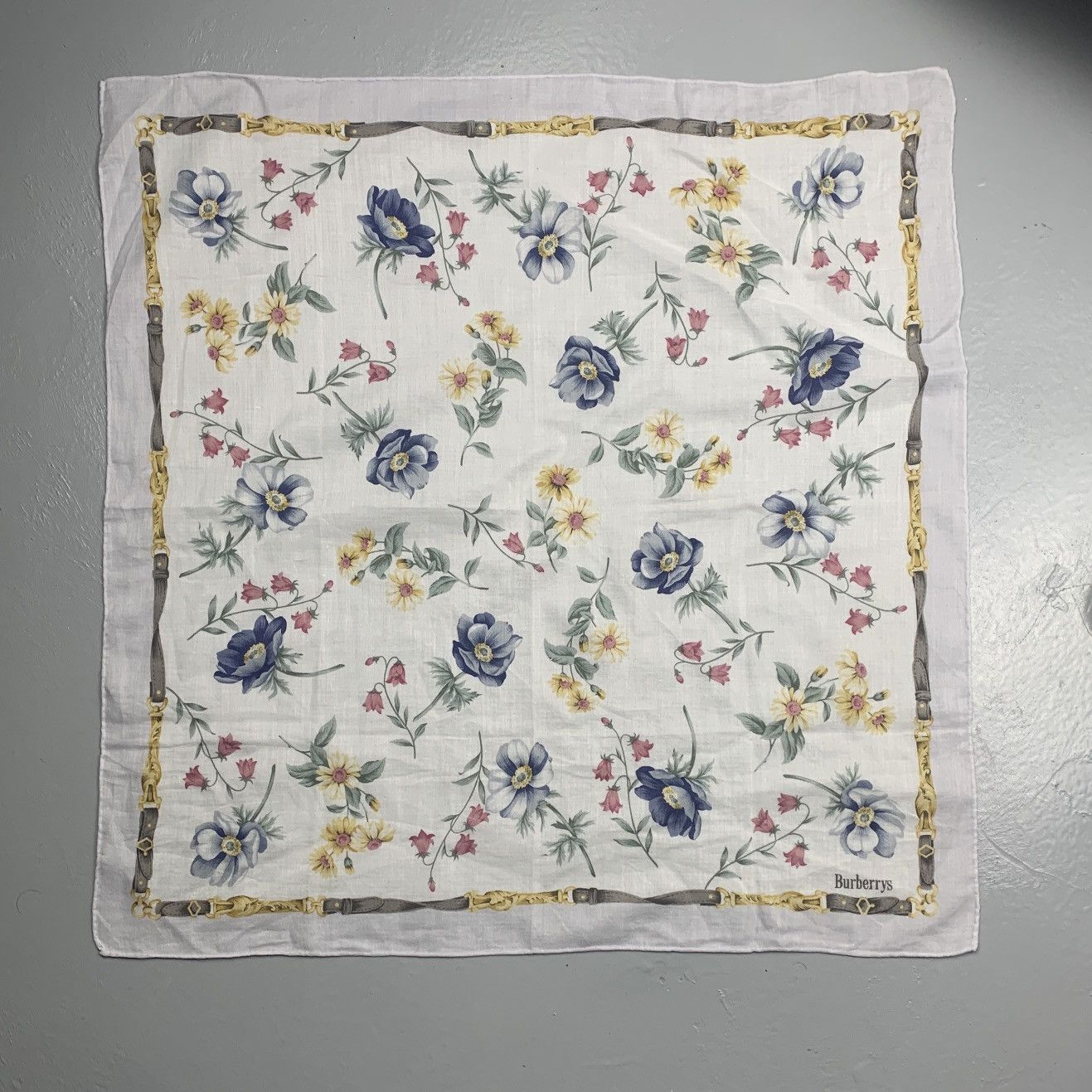 Burberry Burberry Vintage Handkerchief / Bandana / Neckerchief Size ONE SIZE - 2 Thumbnail