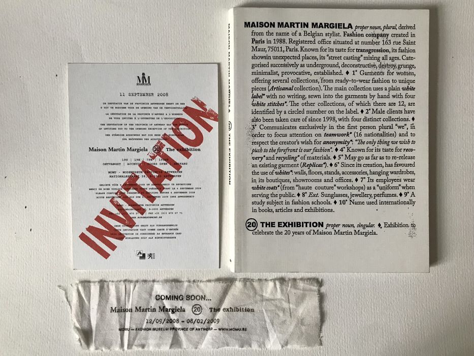 Maison Margiela Maison Martin Margiela '20: The Exhibition' First