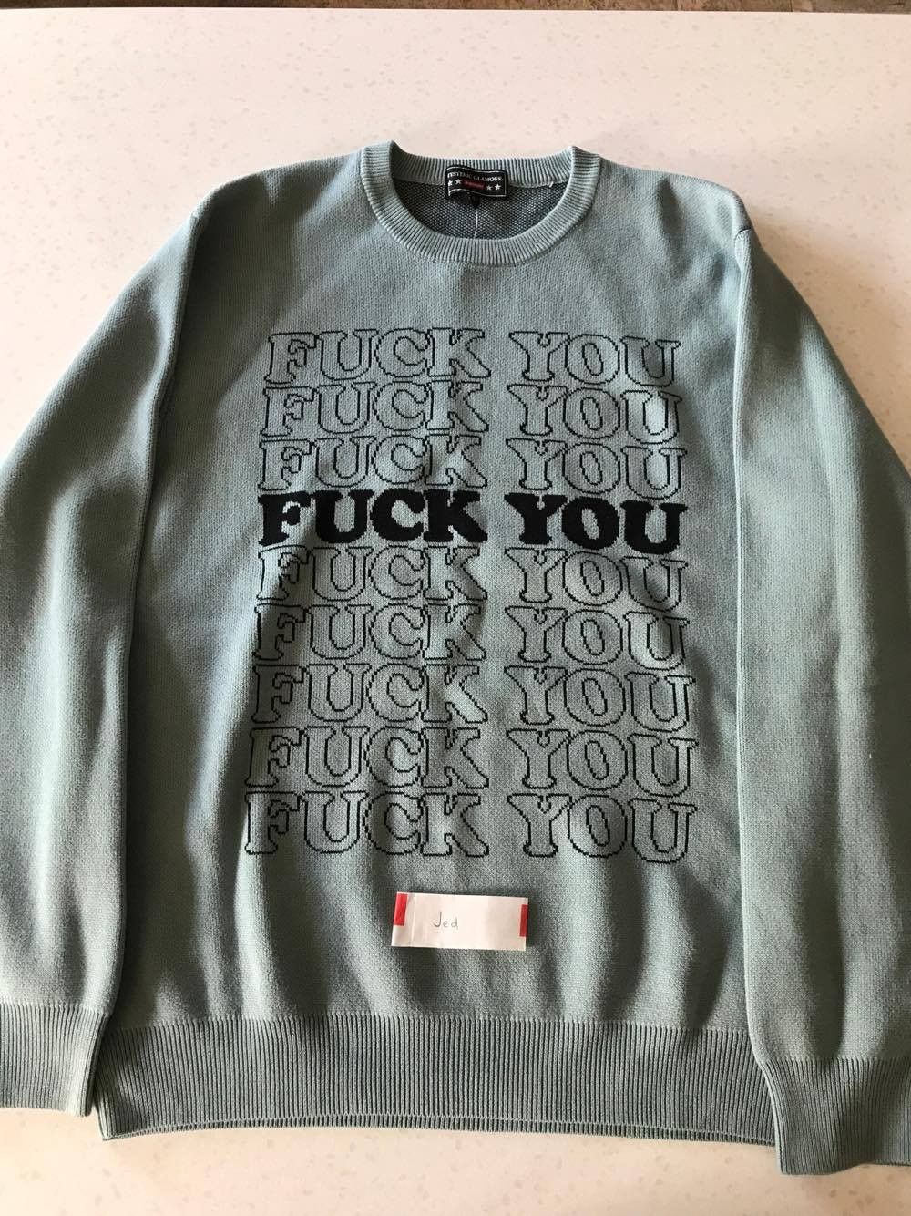 Hysteric Glamour Supreme Fuck You Sweater | Grailed