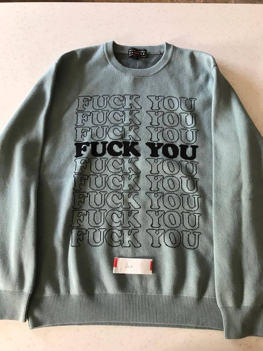 Supreme Fuck You Sweater | Grailed
