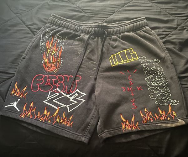 Travis scott shop mj fleece short