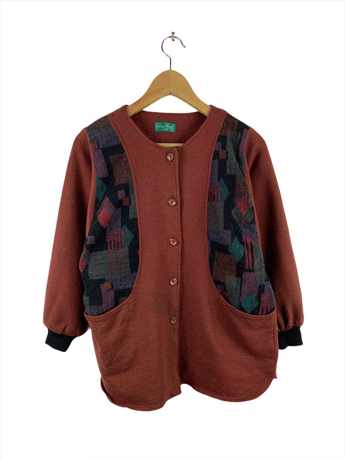 Japanese Brand × Vintage Vintage Living Wear Button Knitwear Size US M / EU 48-50 / 2 - 1 Thumbnail
