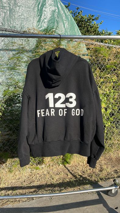 fear of god x rrr123 hoodie