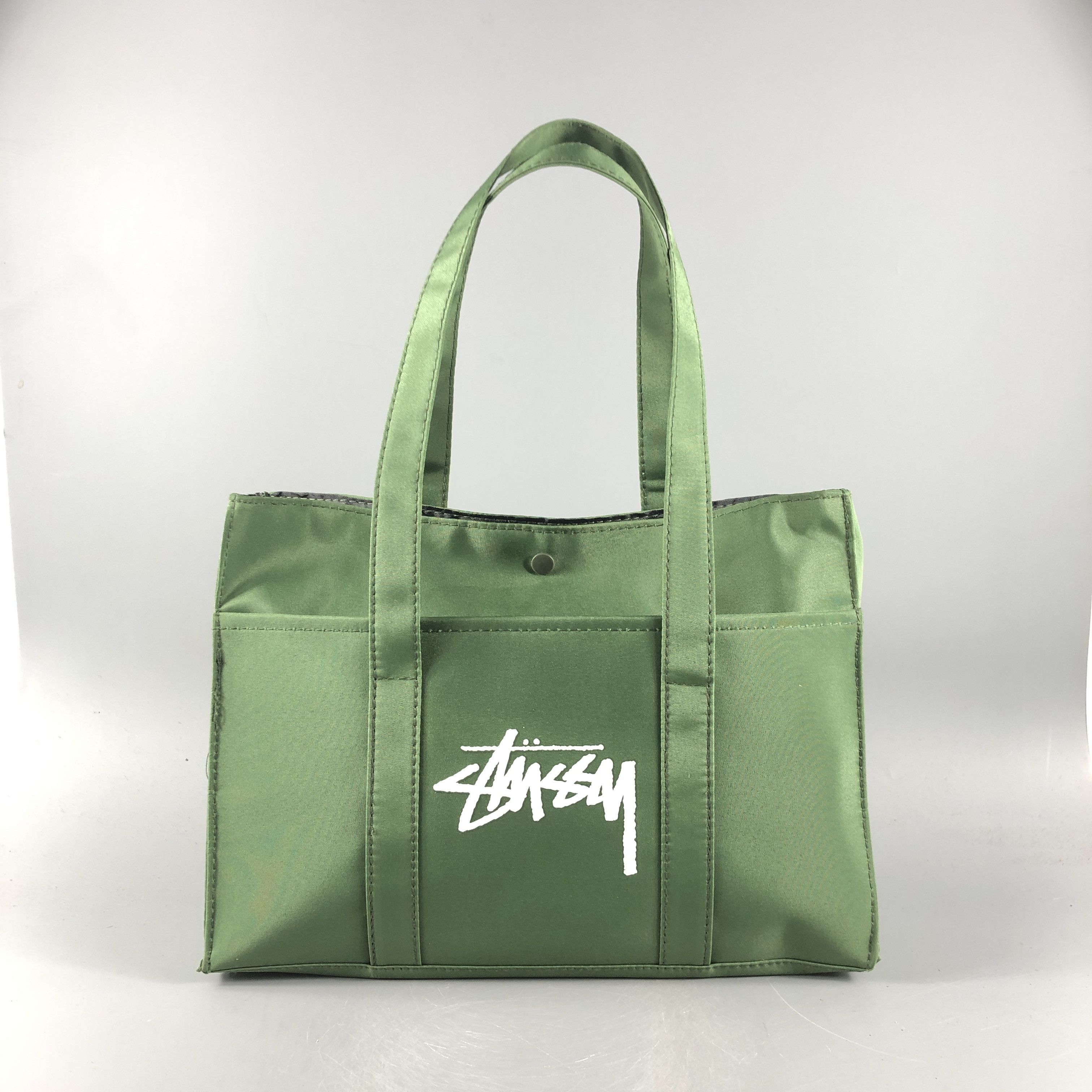 Stussy Stussy Military Colour Tote Bag Stussy Magazine Green Size ONE SIZE - 3 Thumbnail