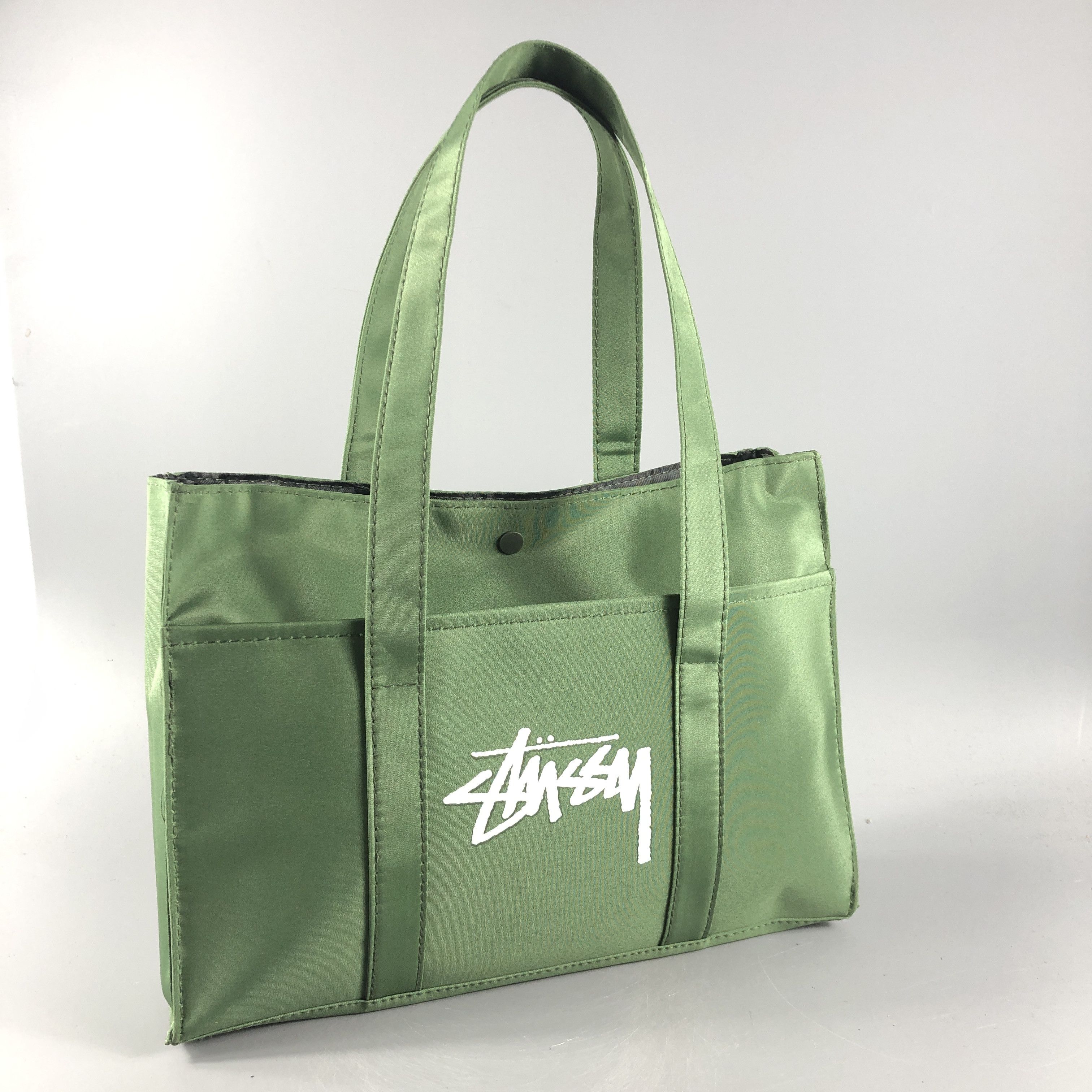 Stussy Stussy Military Colour Tote Bag Stussy Magazine Green Size ONE SIZE - 1 Thumbnail