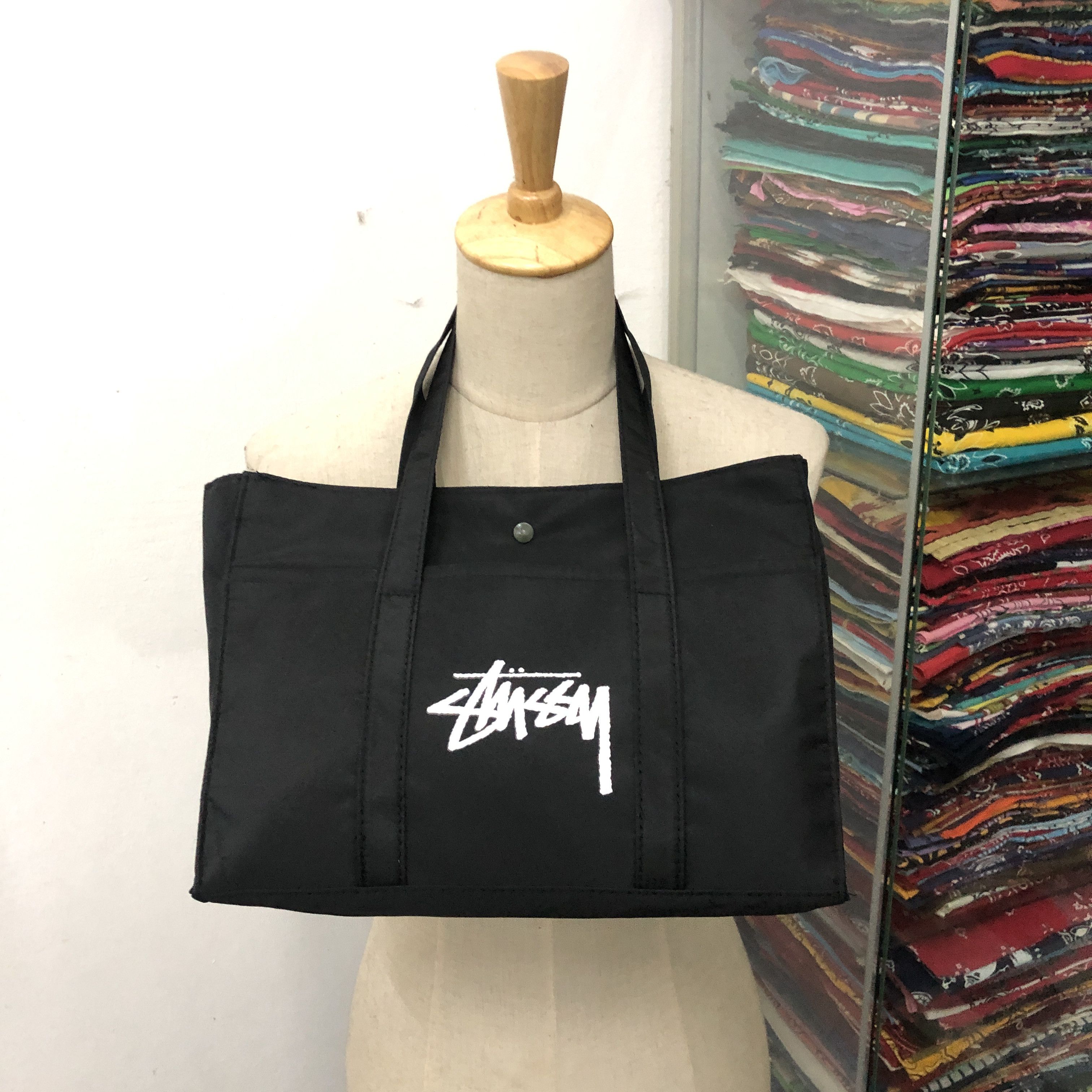 Stussy AUTHENTIC 🇯🇵 Stussy Magazine Military Colour Tote Bag Size ONE SIZE - 5 Thumbnail