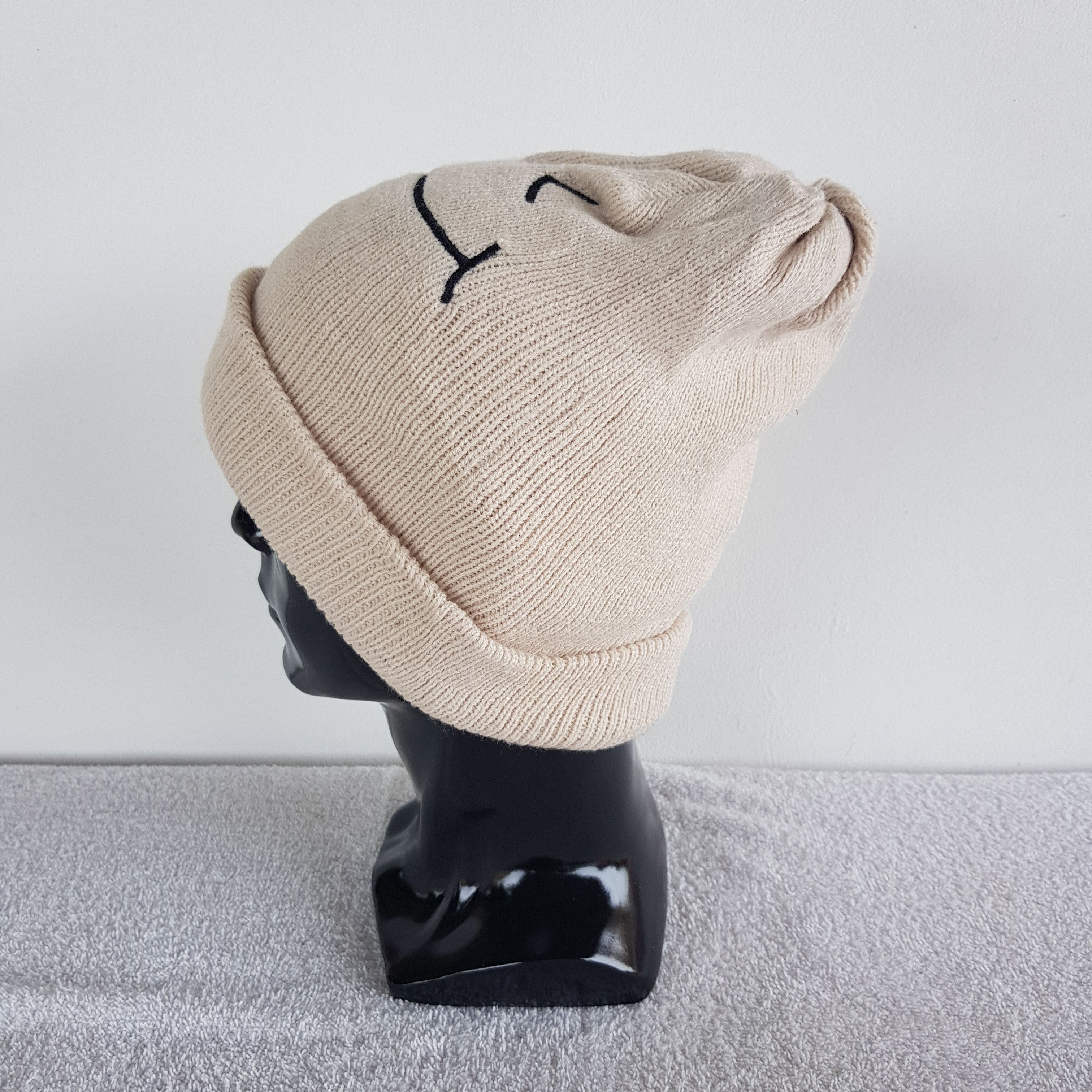 Japanese Brand × Vintage Smile Face Beanie Kapital Snow Cap Japanese Smile Face Hats Size ONE SIZE - 4 Thumbnail