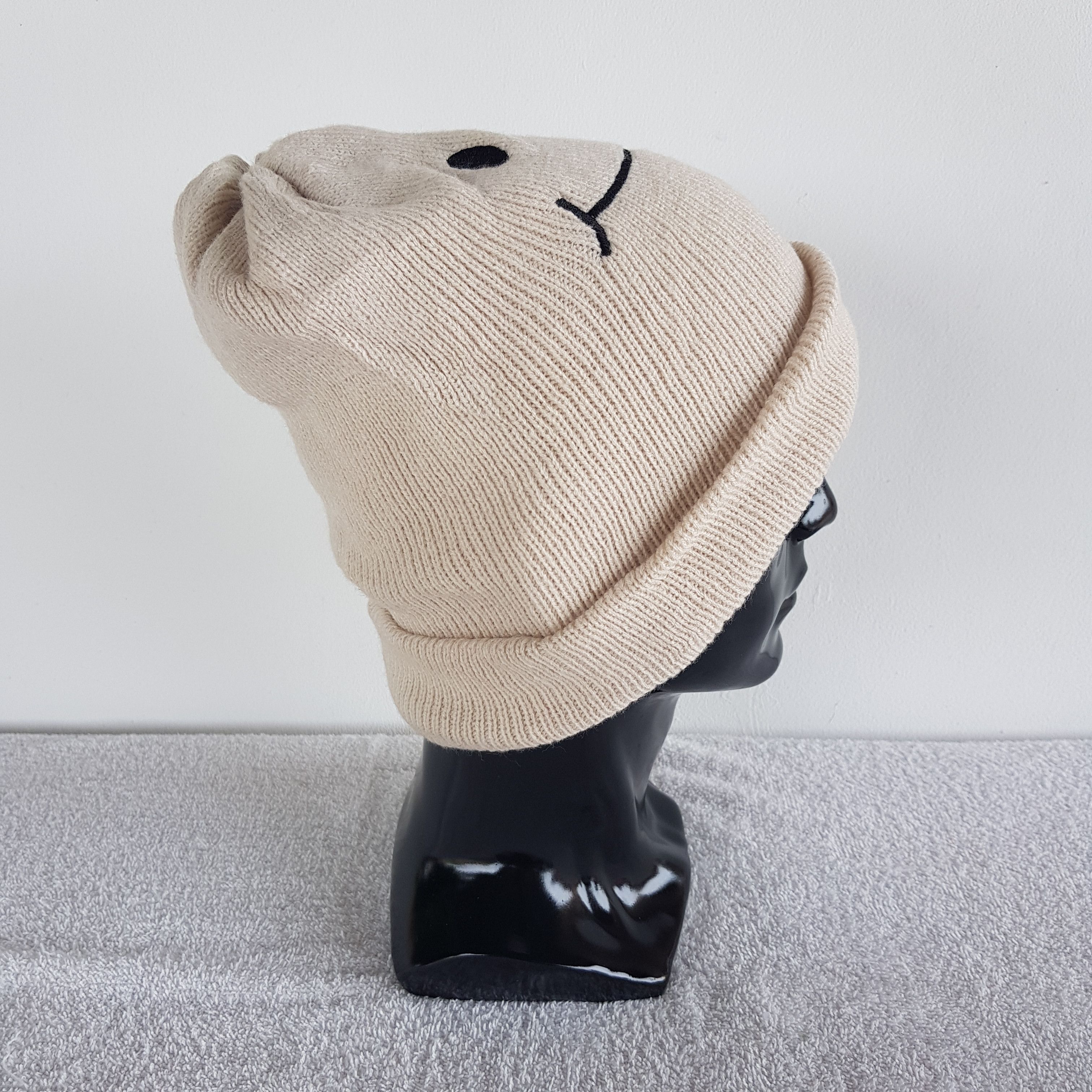 Japanese Brand × Vintage Smile Face Beanie Kapital Snow Cap Japanese Smile Face Hats Size ONE SIZE - 3 Thumbnail