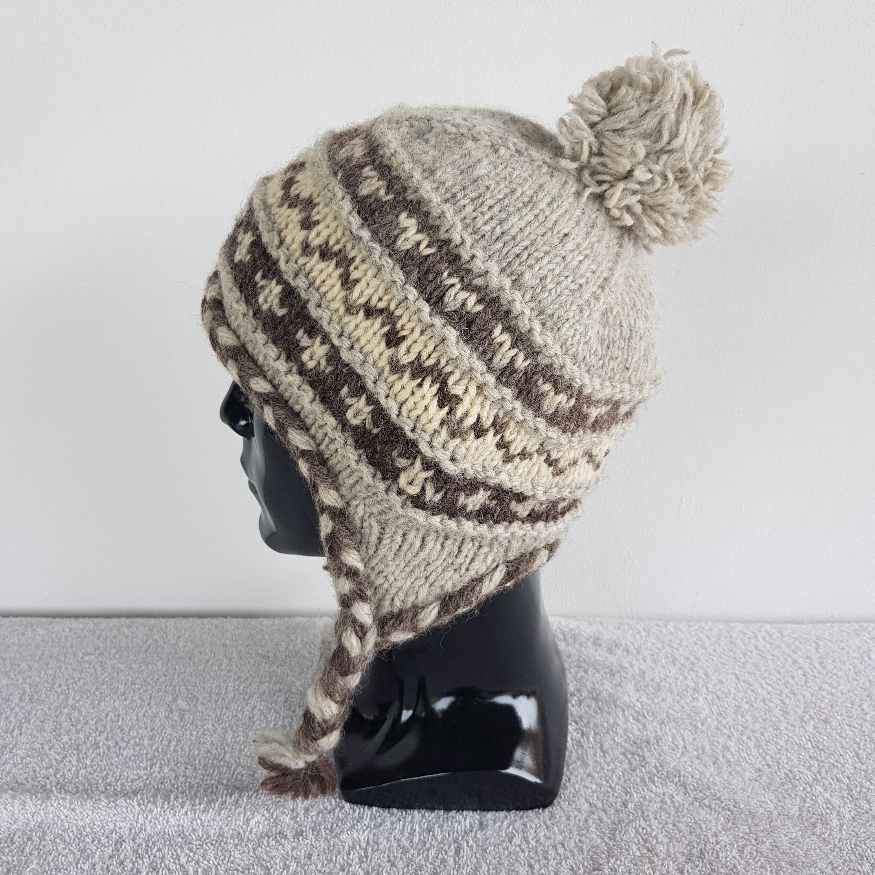 Japanese Brand × Vintage Unknown Japanese Earflap Beanie Snow Cap Earflap Hats Size ONE SIZE - 5 Thumbnail