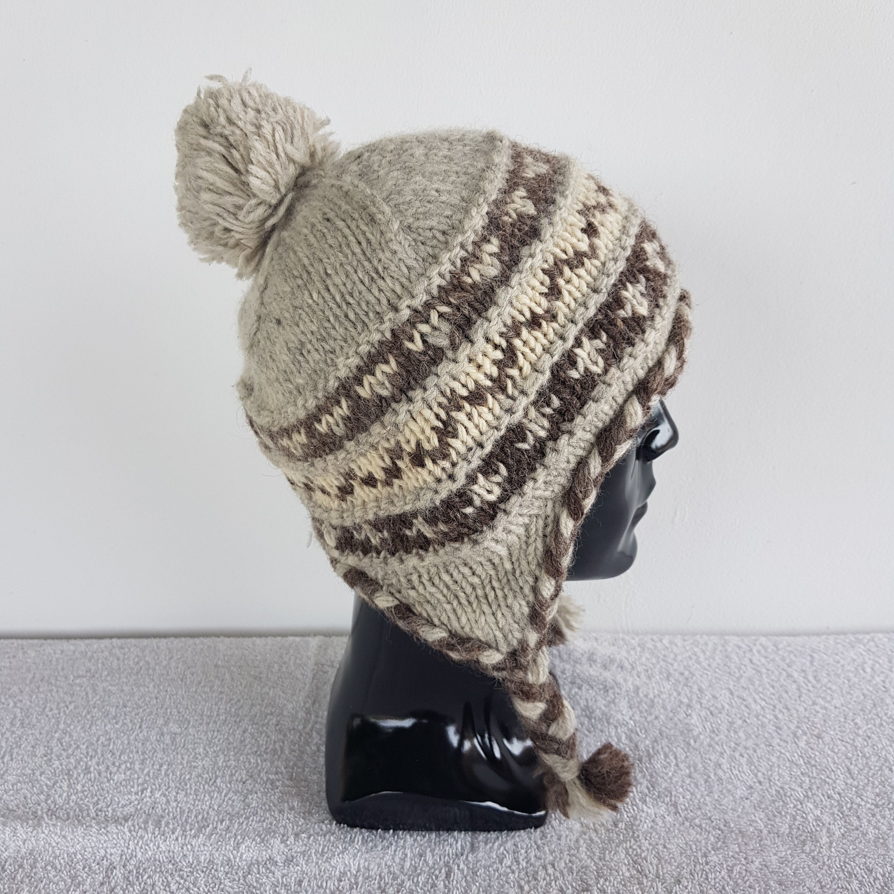 Japanese Brand × Vintage Unknown Japanese Earflap Beanie Snow Cap Earflap Hats Size ONE SIZE - 4 Thumbnail