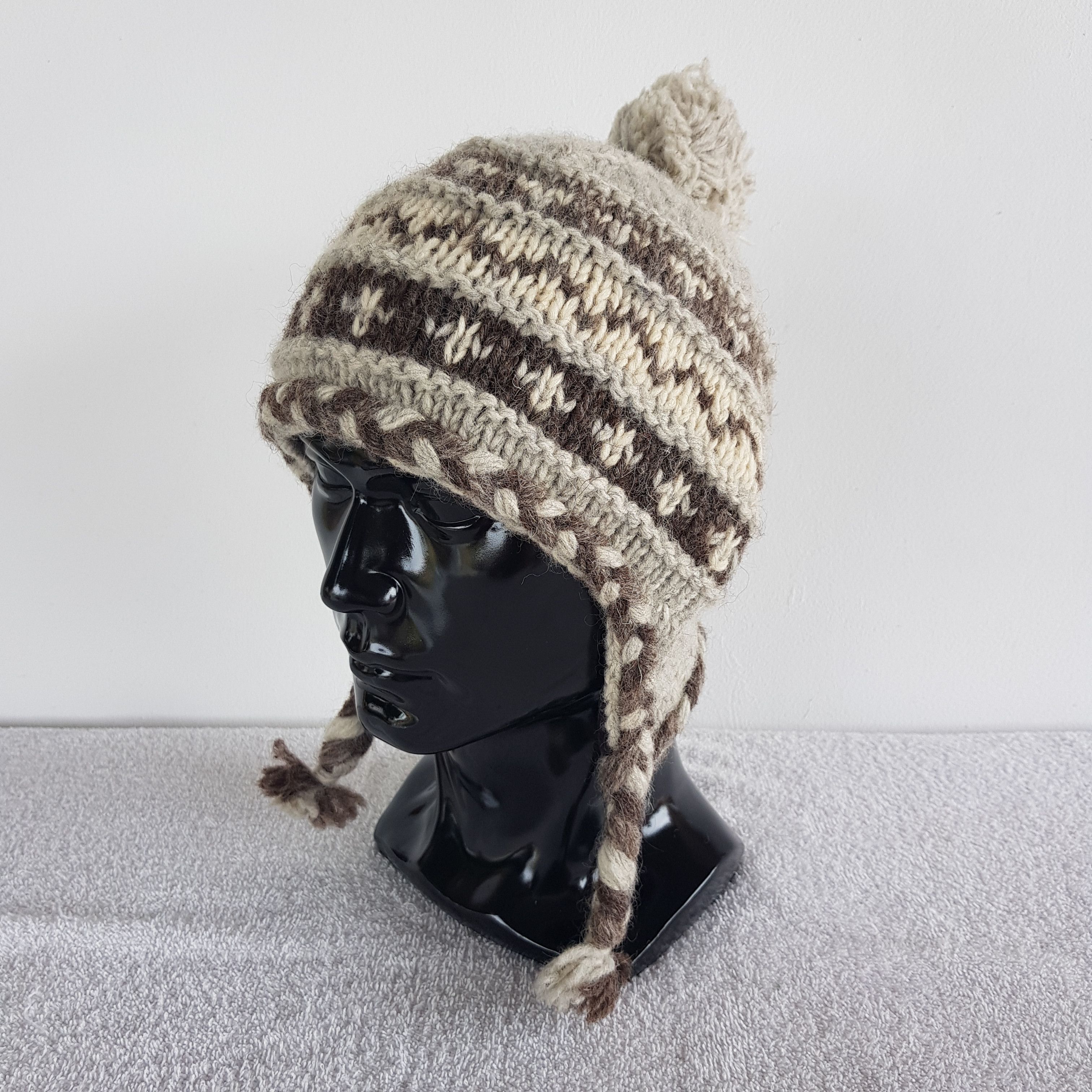 Japanese Brand × Vintage Unknown Japanese Earflap Beanie Snow Cap Earflap Hats Size ONE SIZE - 1 Thumbnail