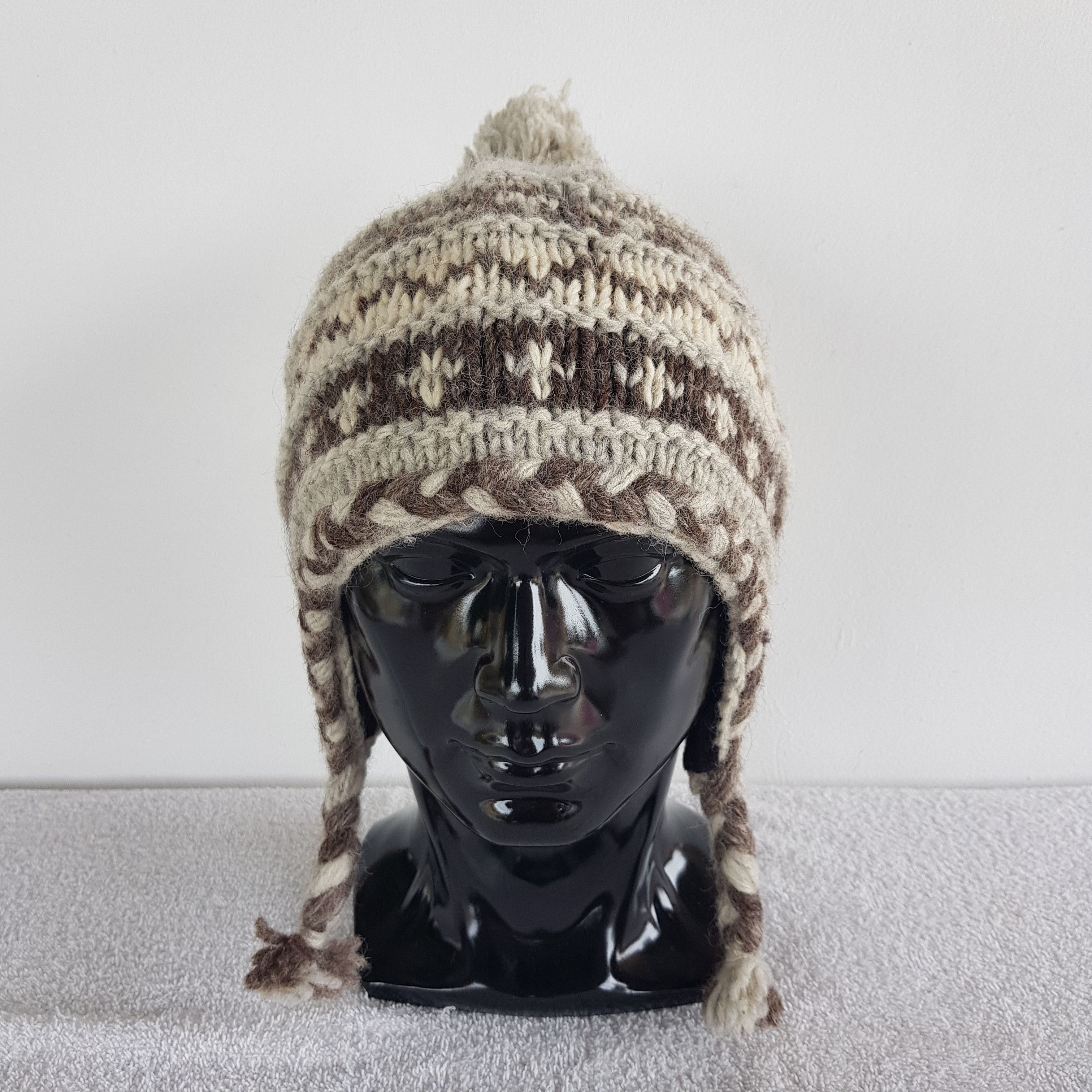 Japanese Brand × Vintage Unknown Japanese Earflap Beanie Snow Cap Earflap Hats Size ONE SIZE - 3 Thumbnail