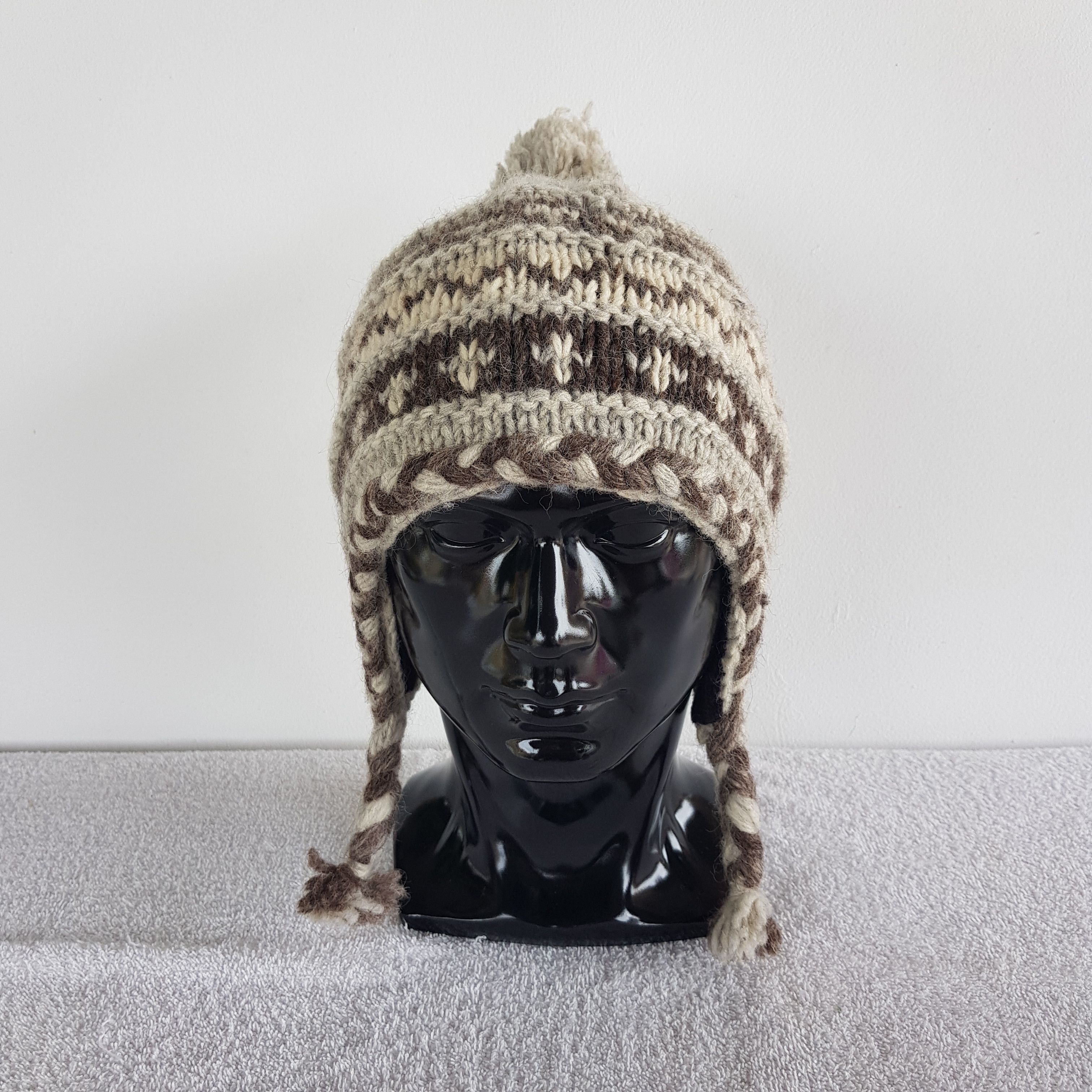 Japanese Brand × Vintage Unknown Japanese Earflap Beanie Snow Cap Earflap Hats Size ONE SIZE - 2 Thumbnail