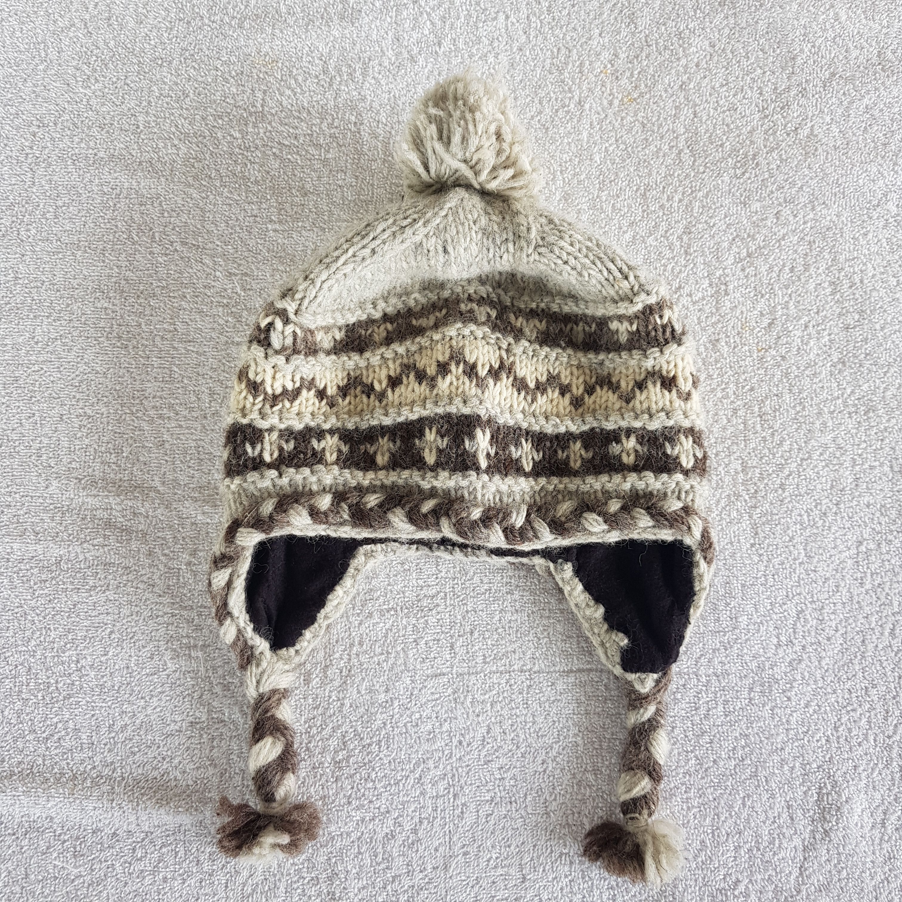 Japanese Brand × Vintage Unknown Japanese Earflap Beanie Snow Cap Earflap Hats Size ONE SIZE - 6 Thumbnail