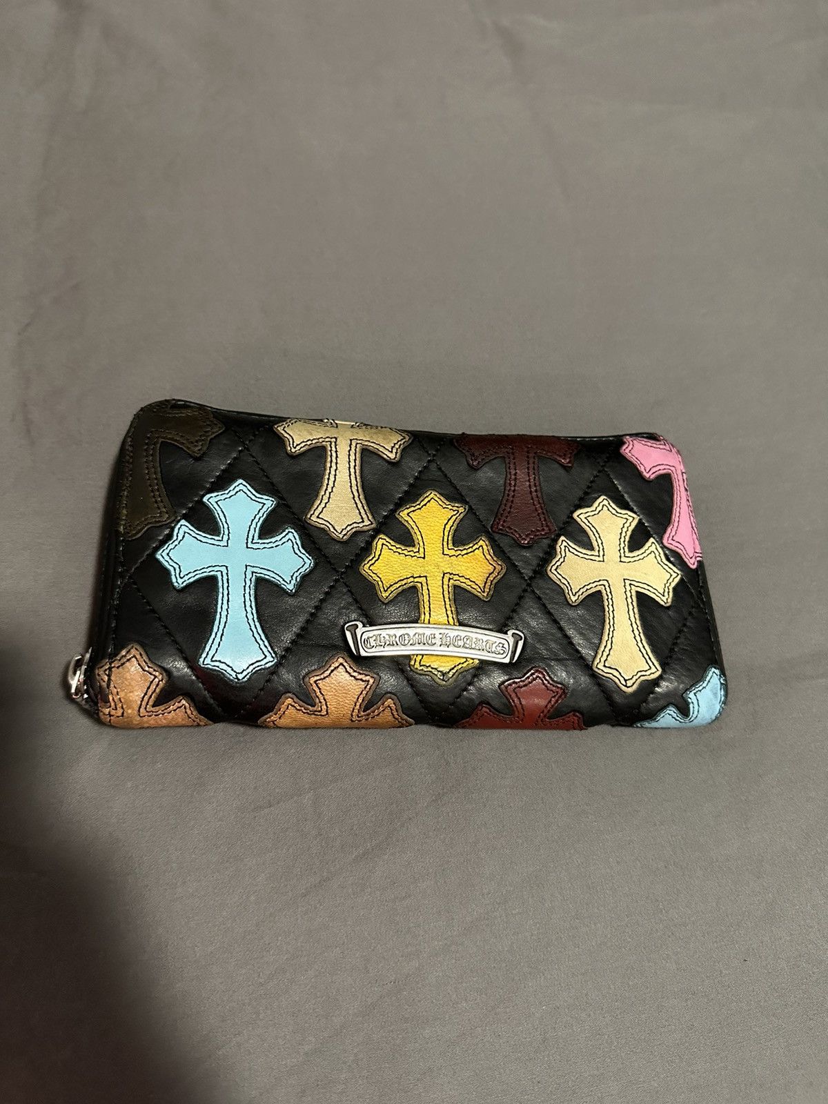 Chrome Hearts Chrome Hearts Zip-up Wallet with Rainbow Chrome Hearts Chrome Hearts Zip-up Wallet with Rainbow