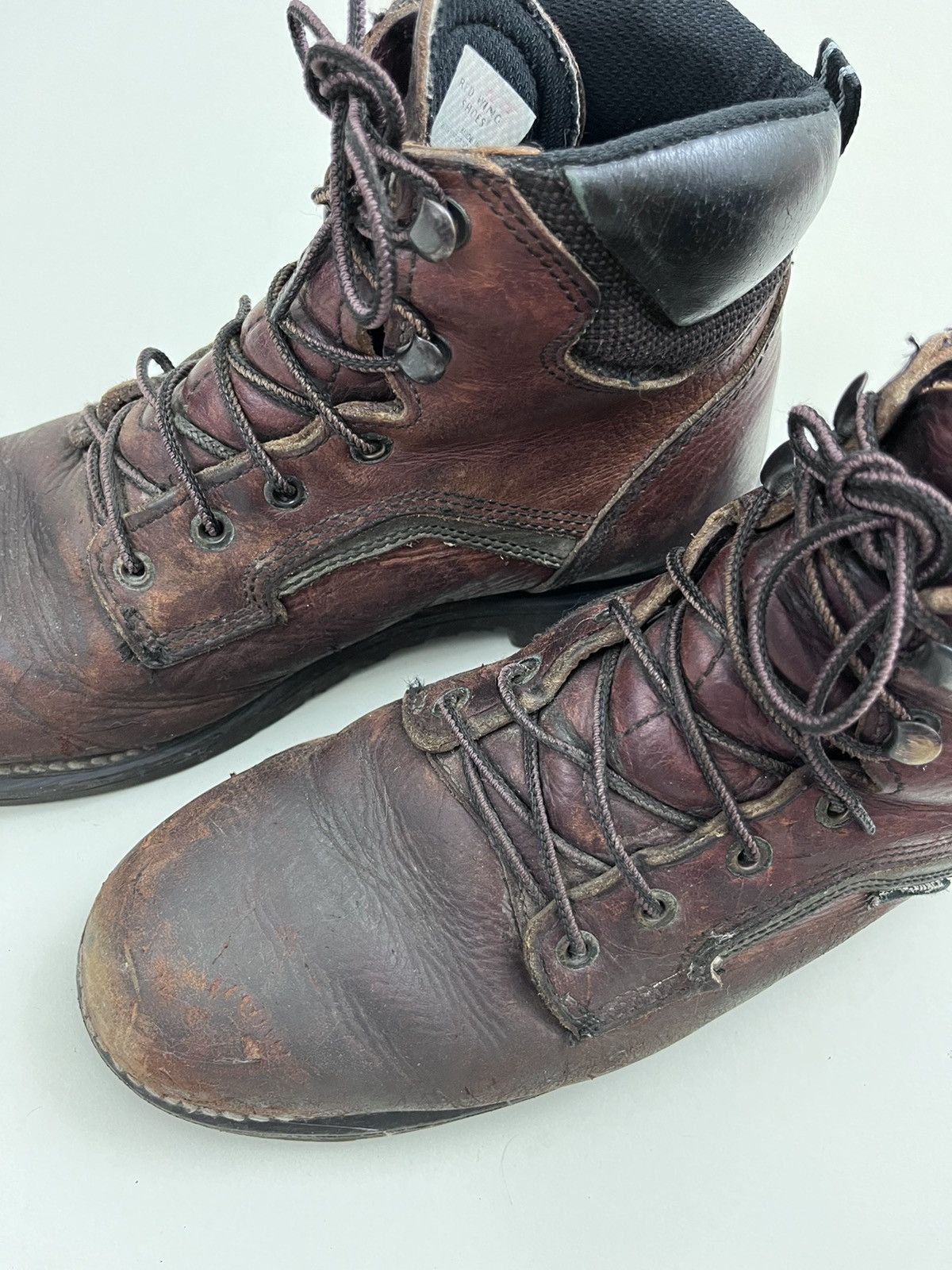 Red Wing Mens Red Wing 926 EH Dyna Force Brown Leather Work Boots 10D Grailed