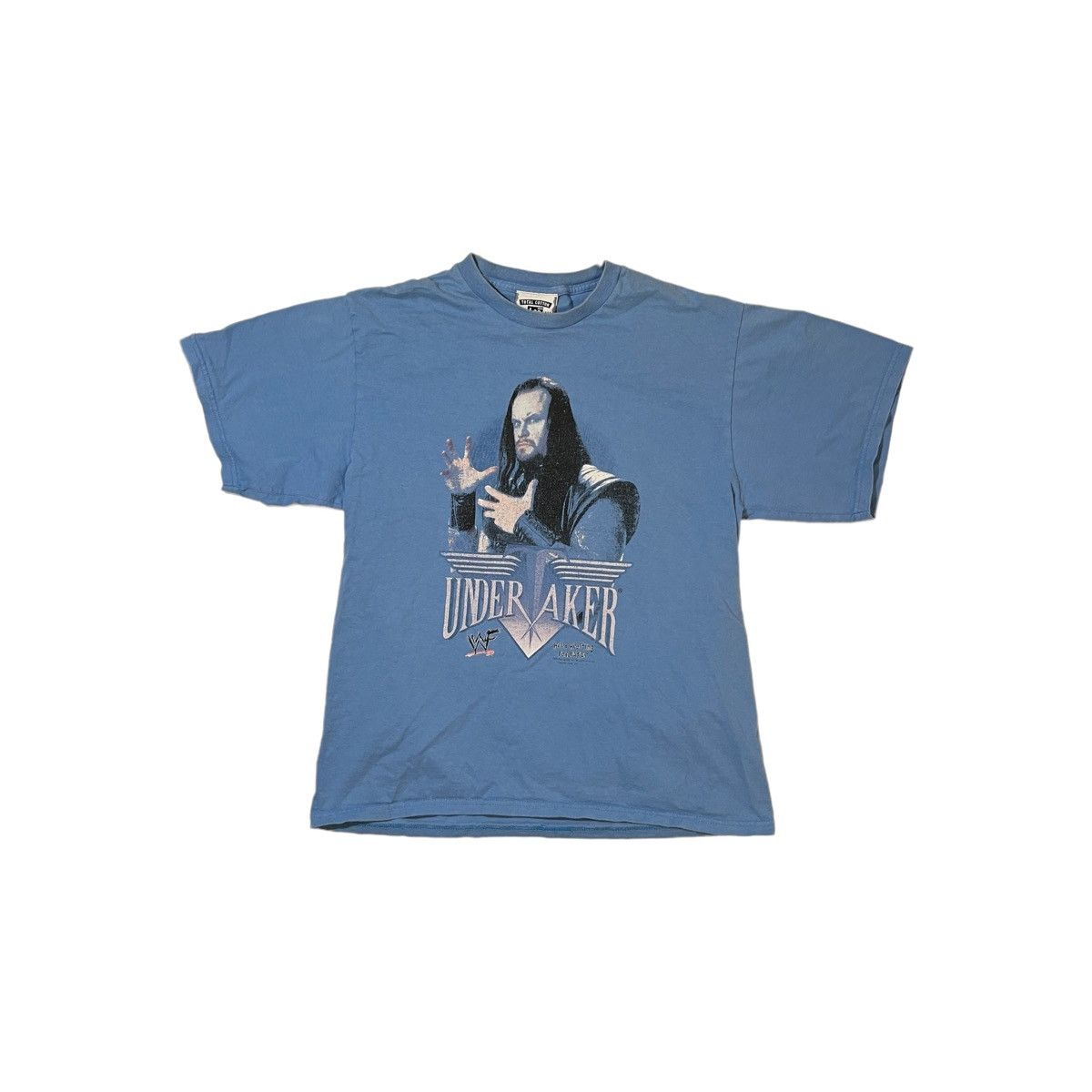 Vintage 1998 WWF The Undertaker Tee Baby Blue Size US M / EU 48-50 / 2 - 1 Thumbnail