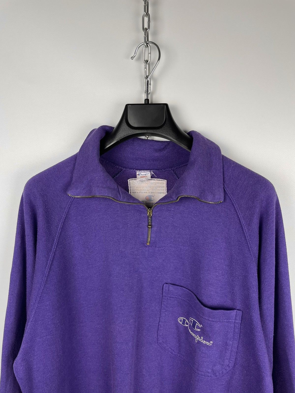 Champion × Vintage Vintage 80s Champion Quarter Zip Sweatshirt Size US S / EU 44-46 / 1 - 3 Thumbnail
