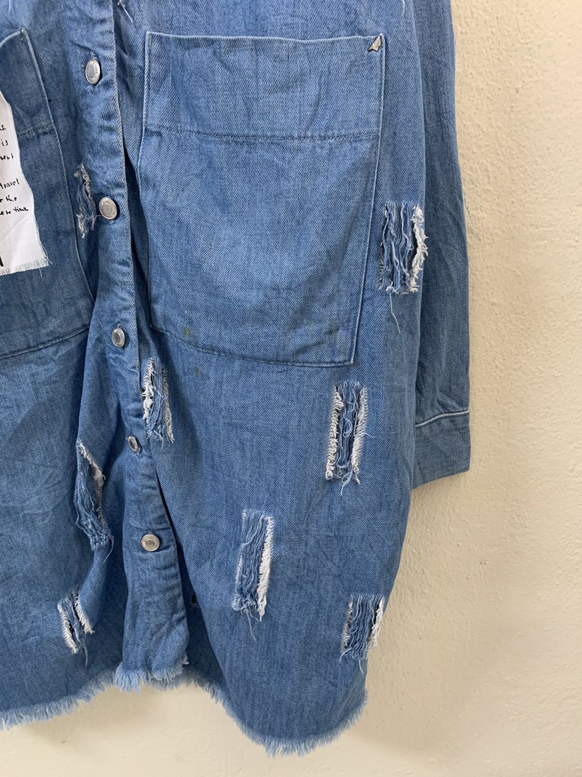 Zara Zara Trafaluc Nice Design Denim Shirt Jacket Size M / US 6-8 / IT 42-44 - 2 Thumbnail