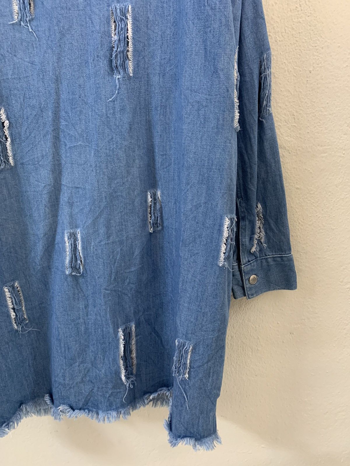 Zara Zara Trafaluc Nice Design Denim Shirt Jacket Size M / US 6-8 / IT 42-44 - 10 Thumbnail