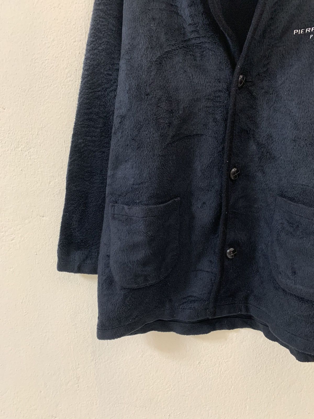 Pierre Balmain Pierre Balmain Fleece Black Jacket Size US L / EU 52-54 / 3 - 3 Thumbnail
