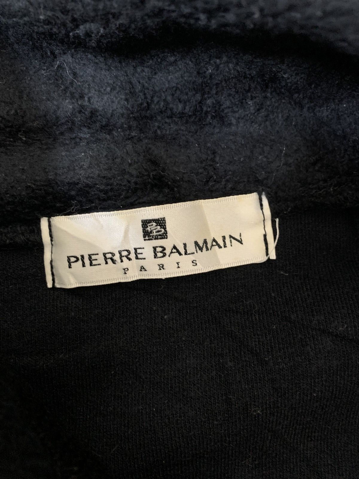 Pierre Balmain Pierre Balmain Fleece Black Jacket Size US L / EU 52-54 / 3 - 5 Thumbnail