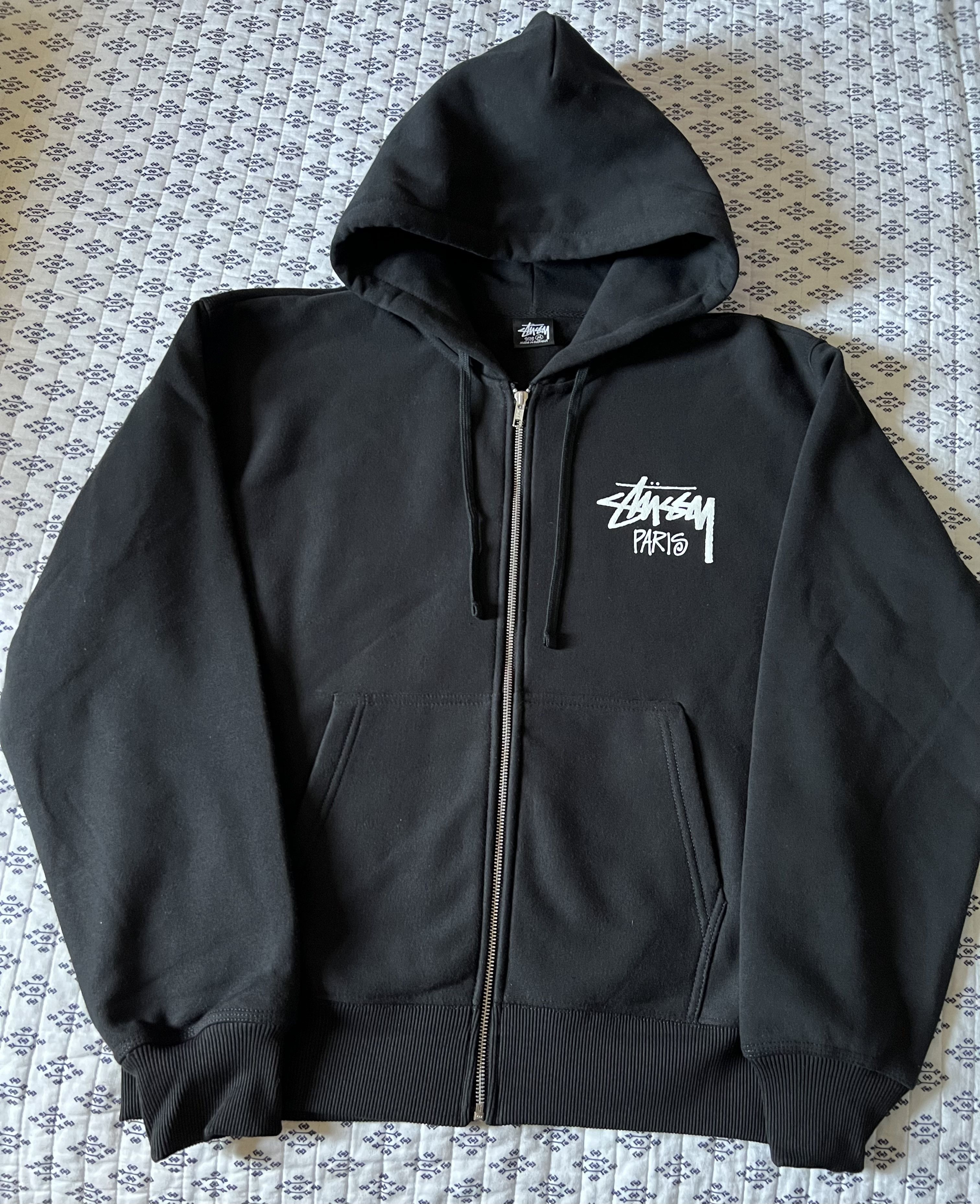 Stussy Black Stussy Paris Zip Up Hoodie | Grailed