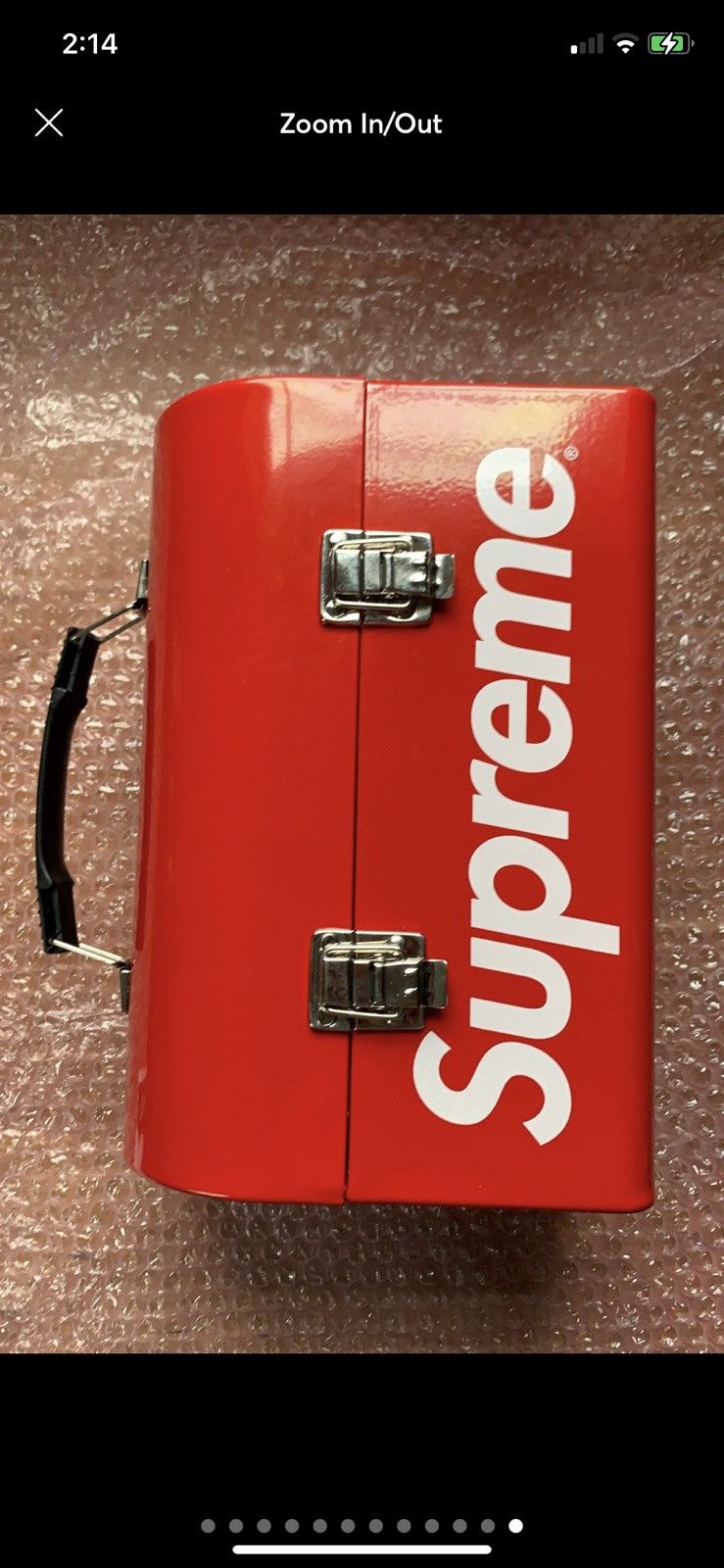 Supreme Metal Lunch Box Red - FW15 - US