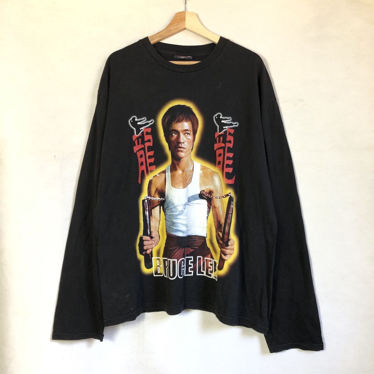 Rap Tees × Vintage Vintage Bruce Lee Kung Fu Legend Tshirt Size US XL / EU 56 / 4 - 2 Thumbnail