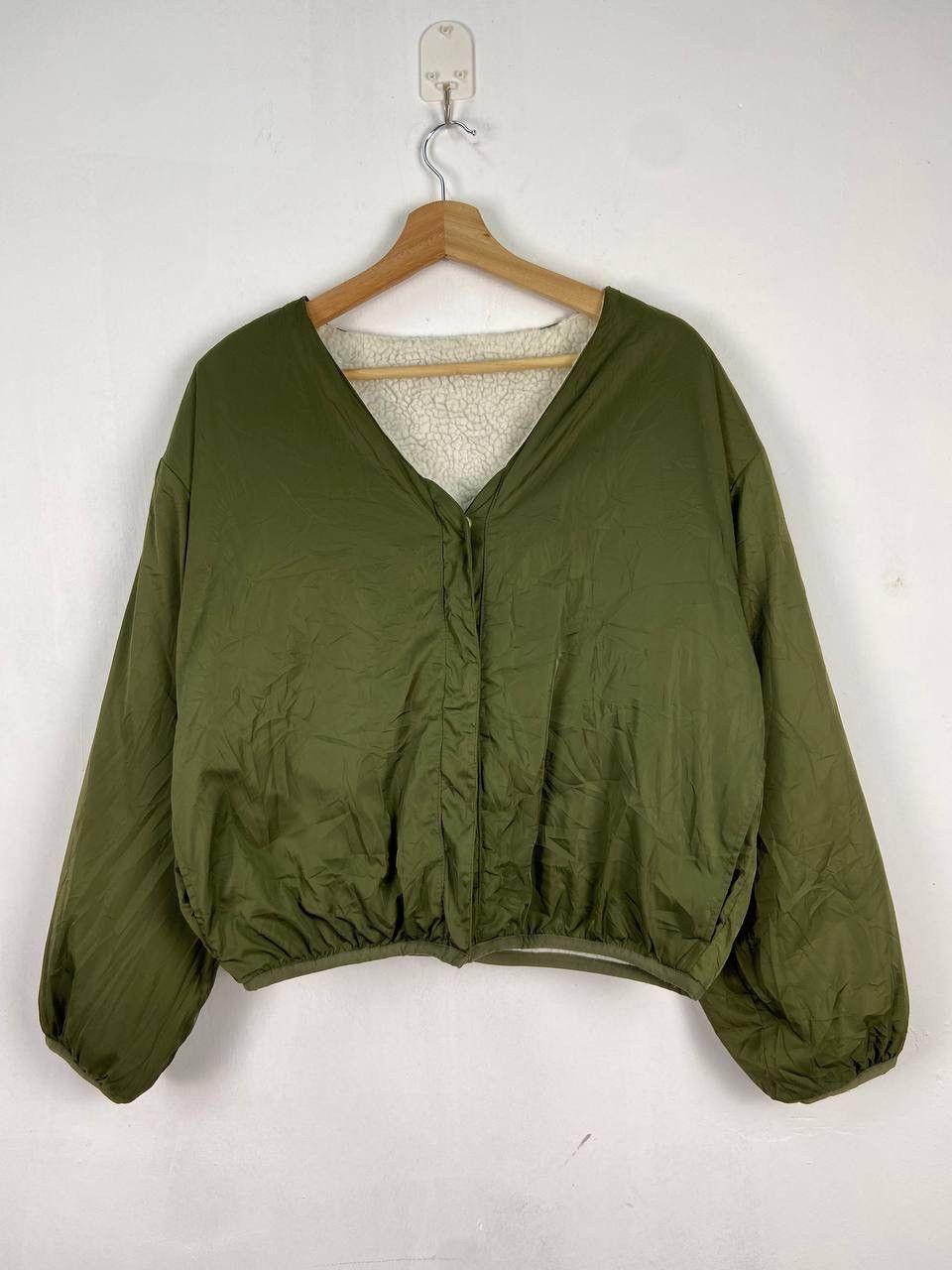 Japanese Brand Y2K Baggy Cardigan Deep Pile Reversible Jacket Size US M / EU 48-50 / 2 - 2 Thumbnail