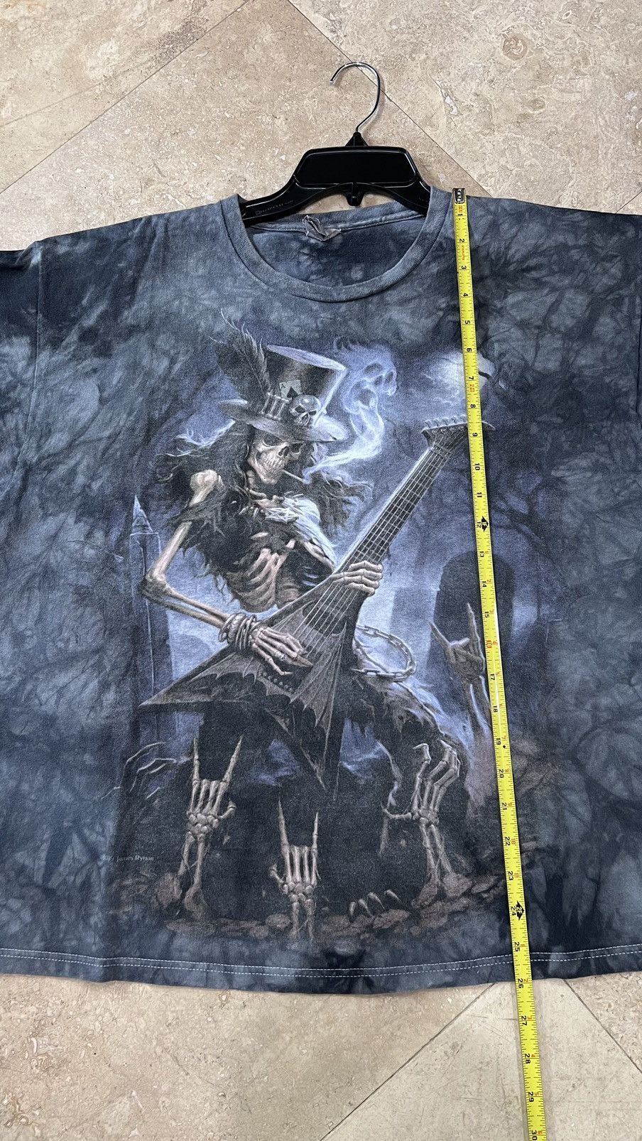Band Tees Skull Guitar Player Tie Dye Tee Delta Tag Size XL Size US XL / EU 56 / 4 - 6 Thumbnail