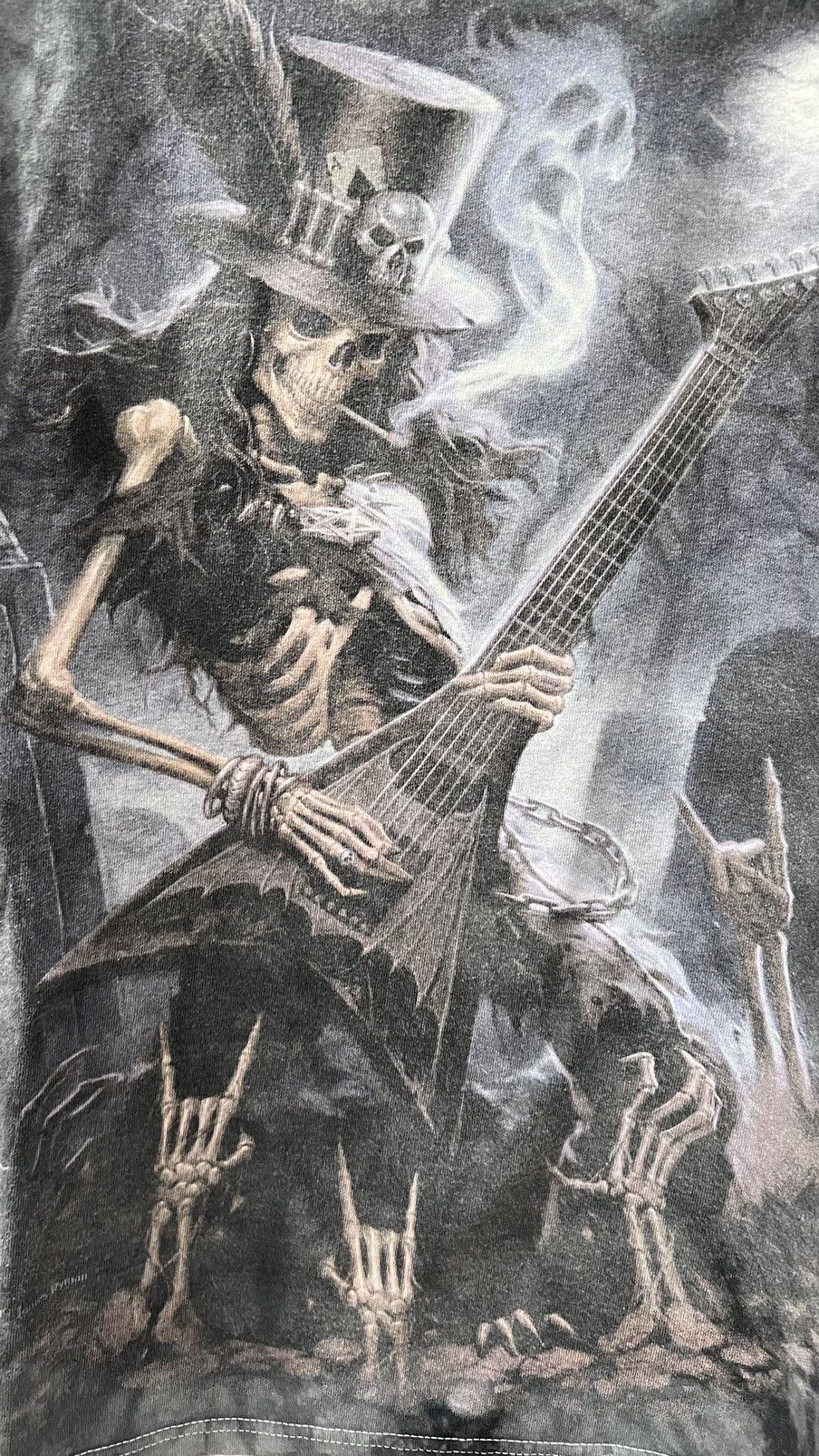 Band Tees Skull Guitar Player Tie Dye Tee Delta Tag Size XL Size US XL / EU 56 / 4 - 4 Thumbnail