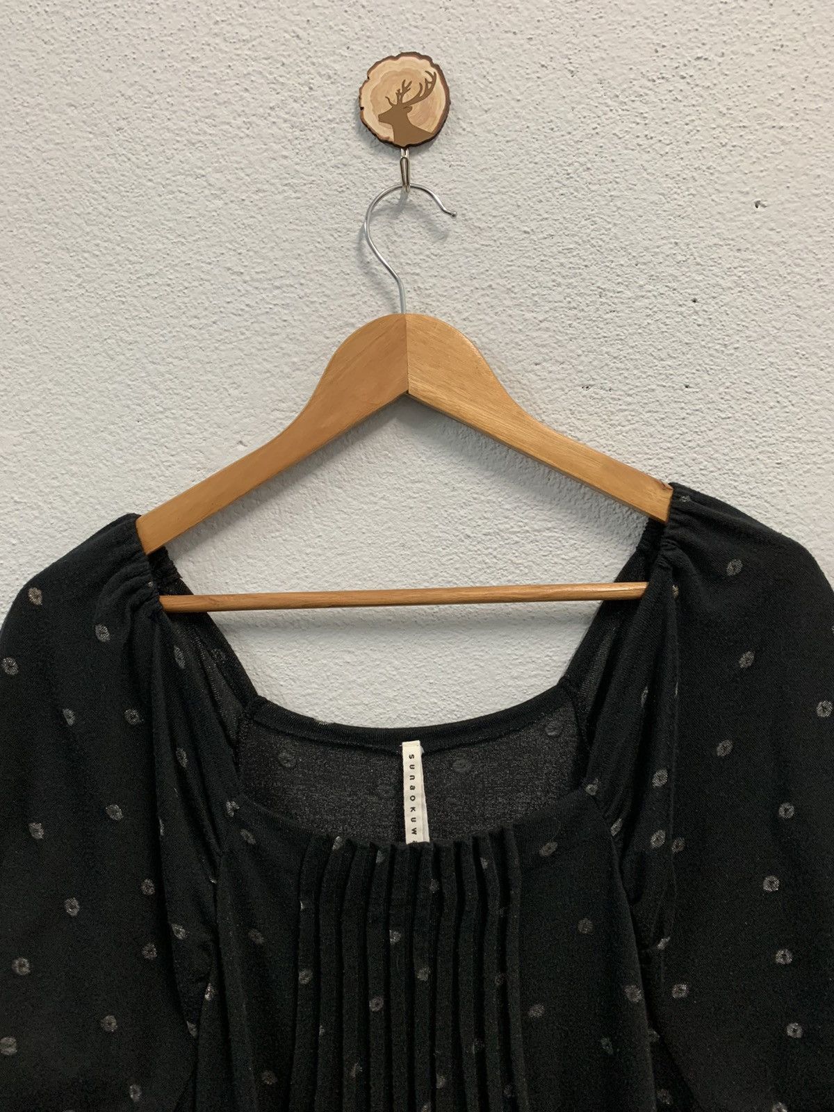 Issey Miyake SUNAO KUWAHARA By Issey Miyake Polkadot Midi Dress Size M / US 6-8 / IT 42-44 - 2 Thumbnail
