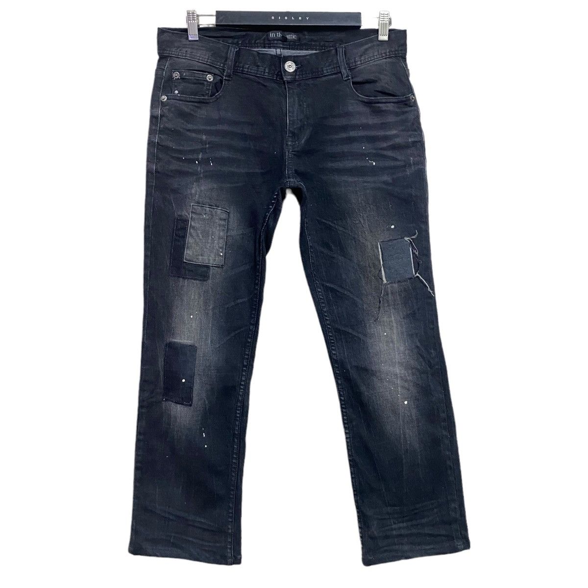 IN THE ATTIC Denim Painter Jeans Cropped