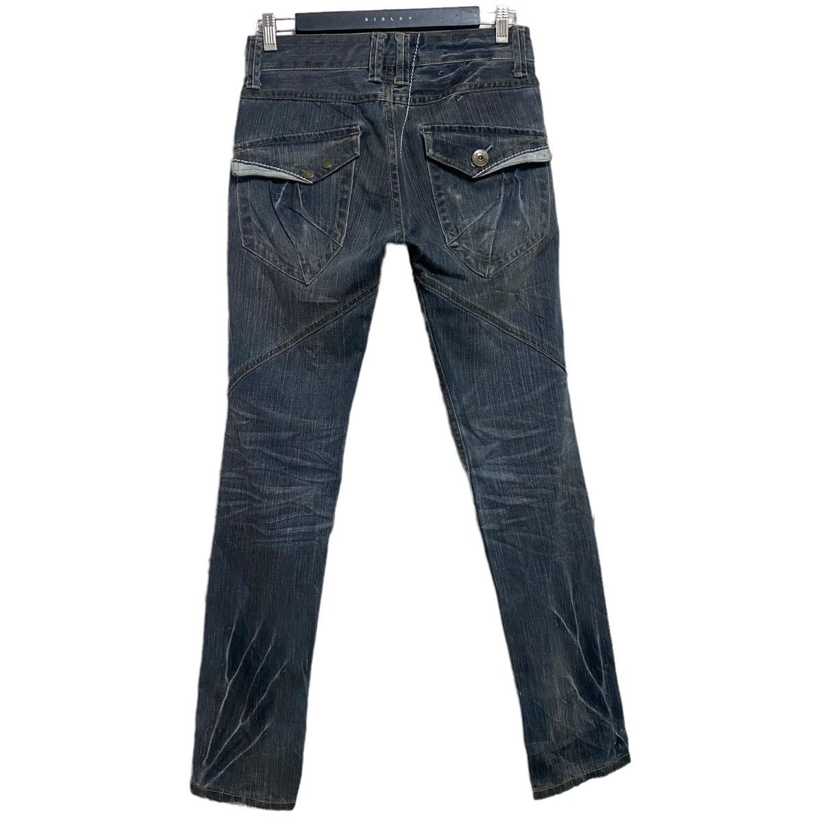 Japanese Brand RATTLETRAP Clawmark Denim Biker Jeans Size US 29 - 2 Thumbnail