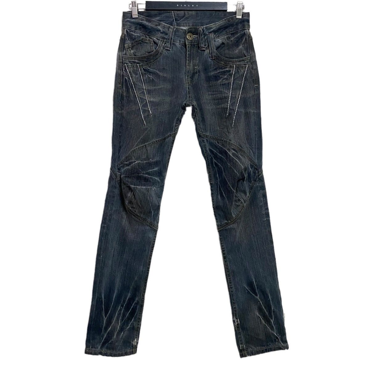 Japanese Brand RATTLETRAP Clawmark Denim Biker Jeans Size US 29 - 1 Thumbnail