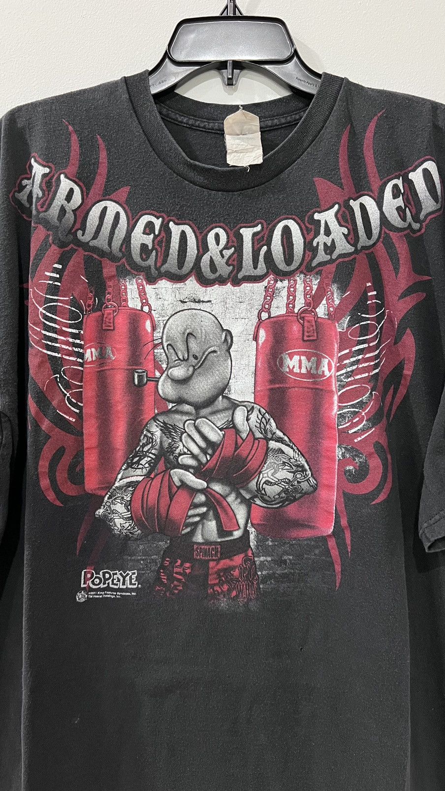 Cartoon Network 2011 Popeye Armed & Loaded Delta Tag Size XXL Size US XXL / EU 58 / 5 - 5 Thumbnail