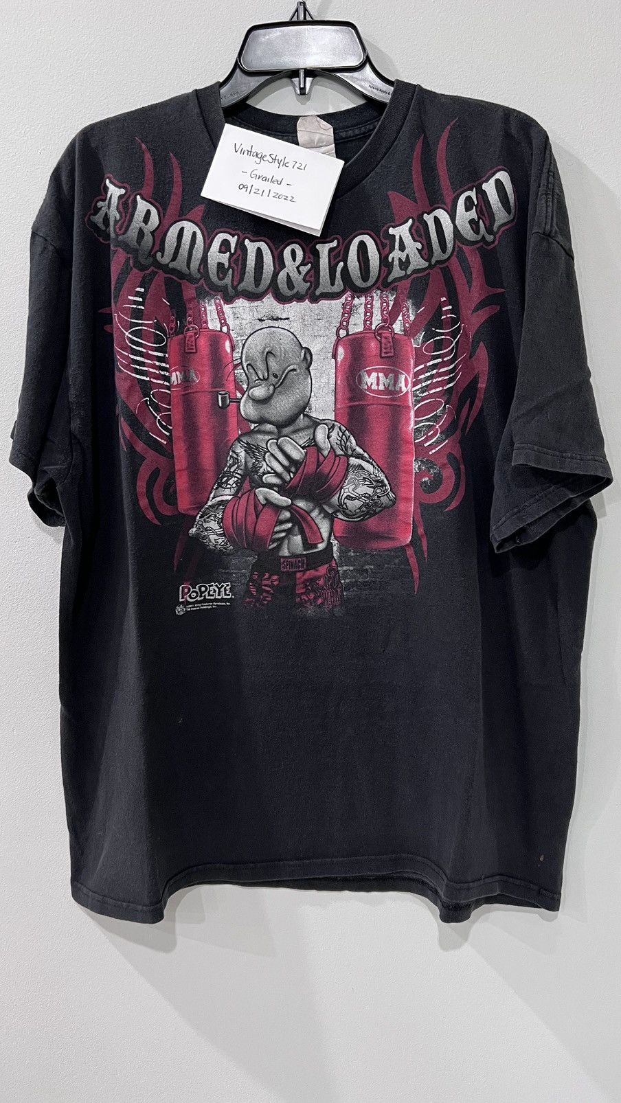 Cartoon Network 2011 Popeye Armed & Loaded Delta Tag Size XXL Size US XXL / EU 58 / 5 - 1 Thumbnail