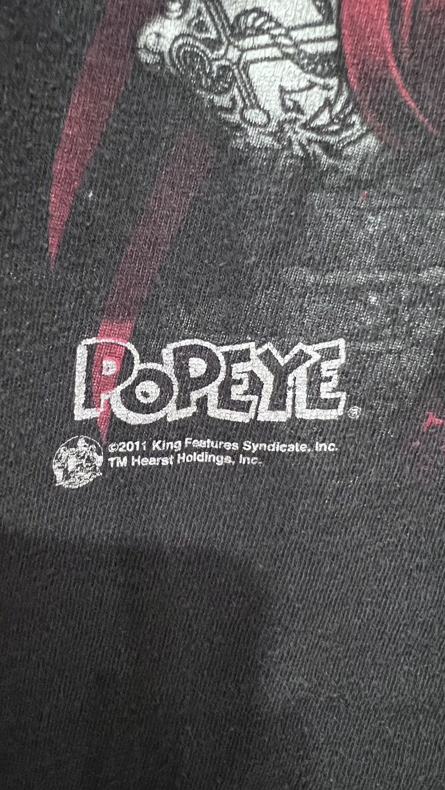 Cartoon Network 2011 Popeye Armed & Loaded Delta Tag Size XXL Size US XXL / EU 58 / 5 - 6 Thumbnail