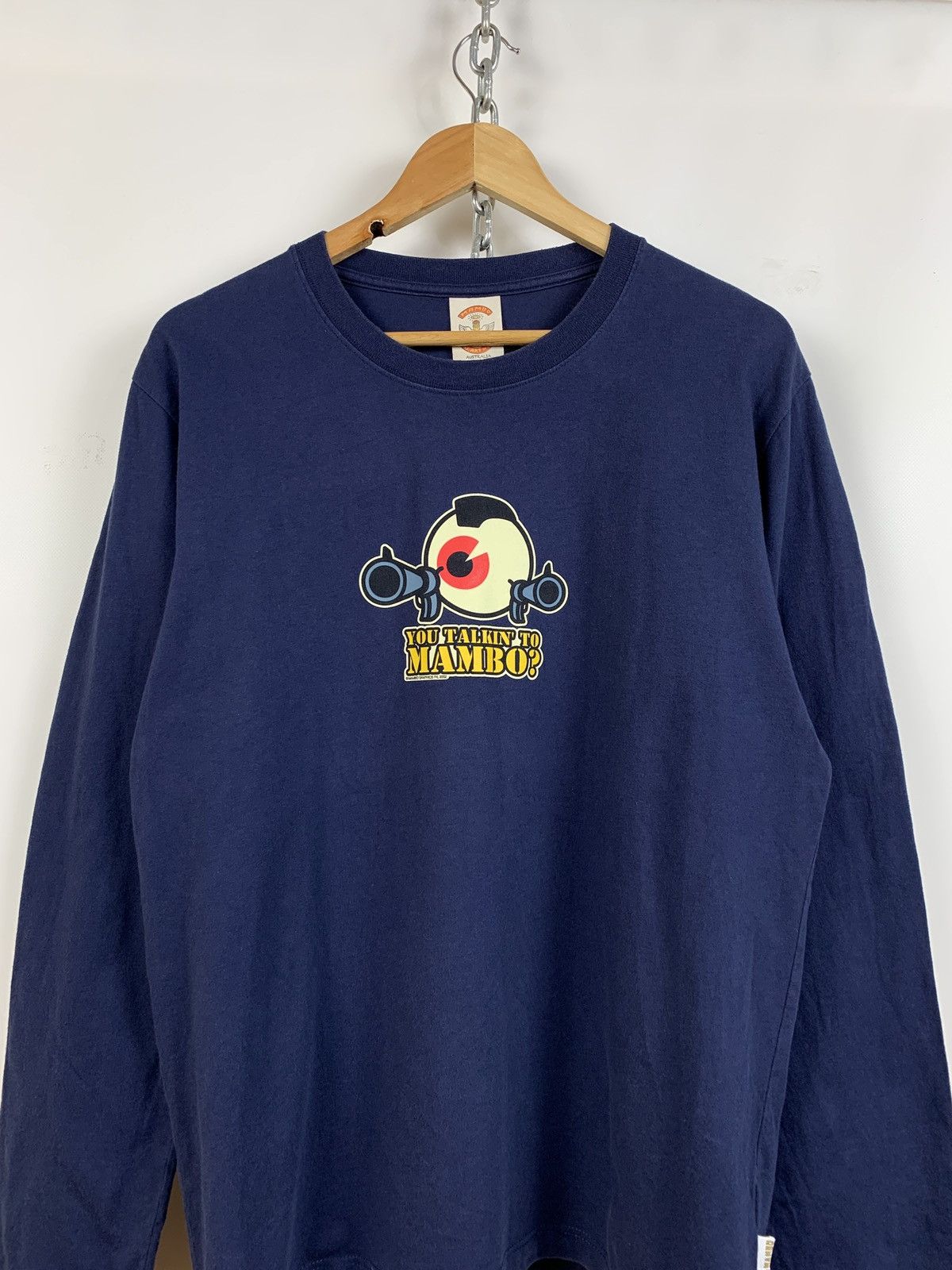 Mambo 2002 Vintage Mambo You Talking To Mambo? Long Sleeve T-Shirt Size US L / EU 52-54 / 3 - 1 Thumbnail