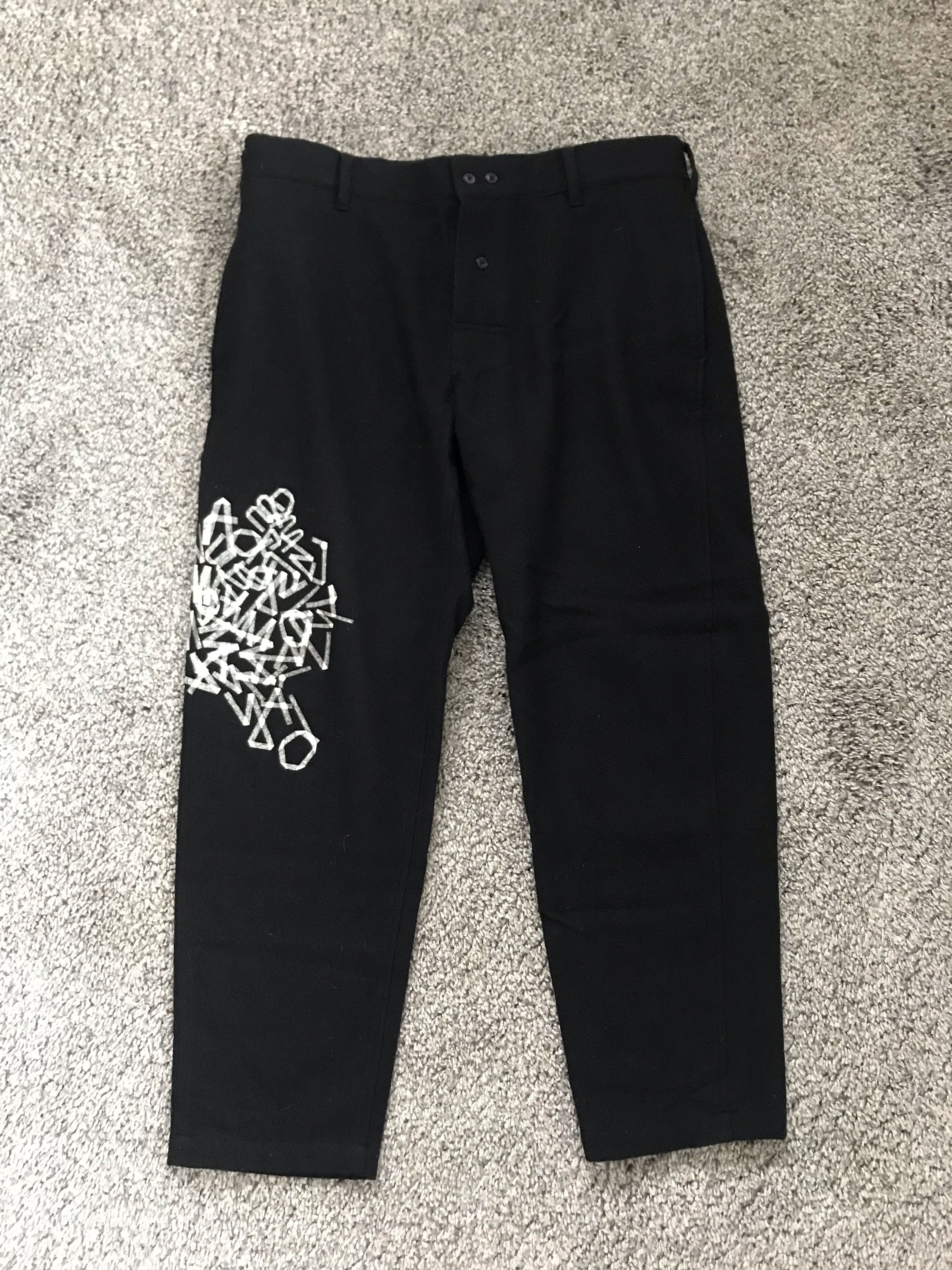 Yohji Yamamoto A/W15 Tape Print Pants Size US 32 / EU 48 - 3 Thumbnail