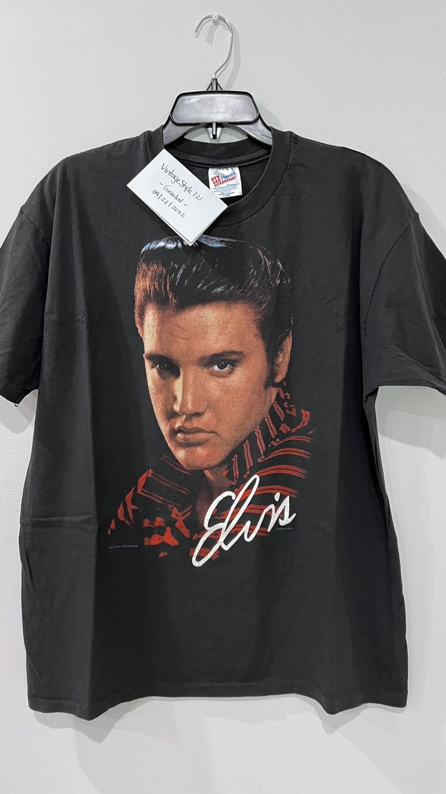 Band Tees 1990 Elvis Presley Tee Size XL/Single Stitch/ Hanes Tag Size US XL / EU 56 / 4 - 1 Thumbnail
